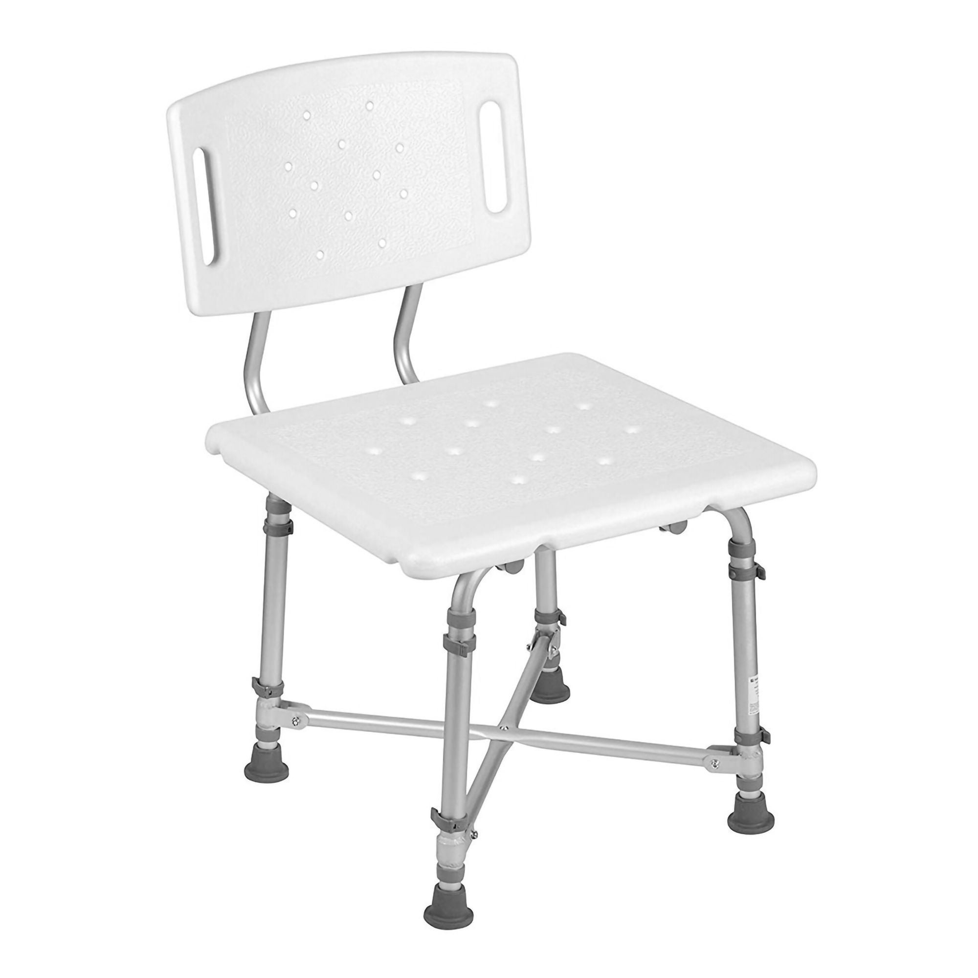 Mabis Healthcare - 524-1816-1999 Shower Chair HealthSmart™ Without Arms Aluminum Frame With Backrest 21 Inch Seat Width 500 lbs. Weight Capacity