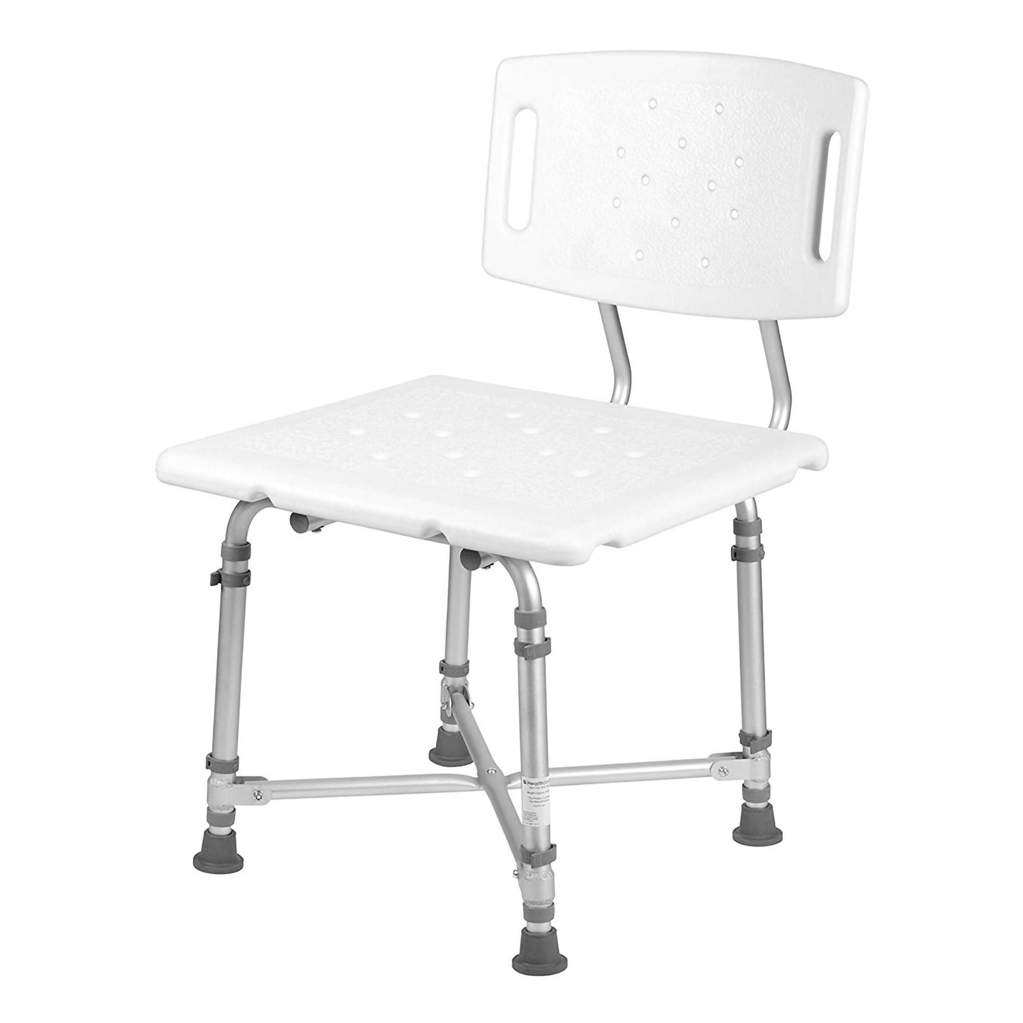 Mabis Healthcare - 524-1816-1999 Shower Chair HealthSmart™ Without Arms Aluminum Frame With Backrest 21 Inch Seat Width 500 lbs. Weight Capacity