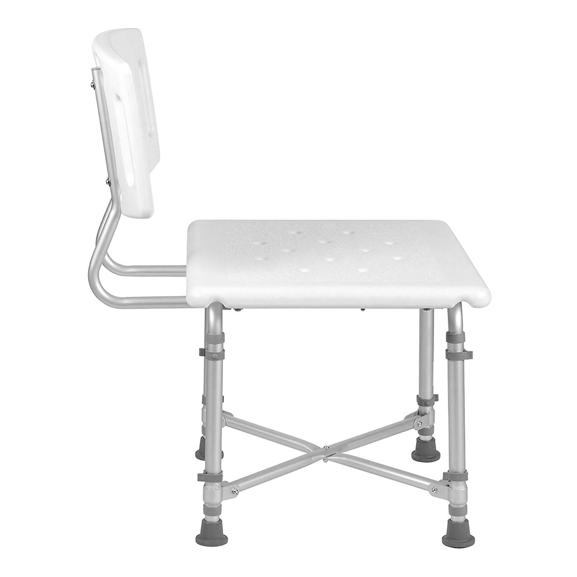 Mabis Healthcare - 524-1816-1999 Shower Chair HealthSmart™ Without Arms Aluminum Frame With Backrest 21 Inch Seat Width 500 lbs. Weight Capacity