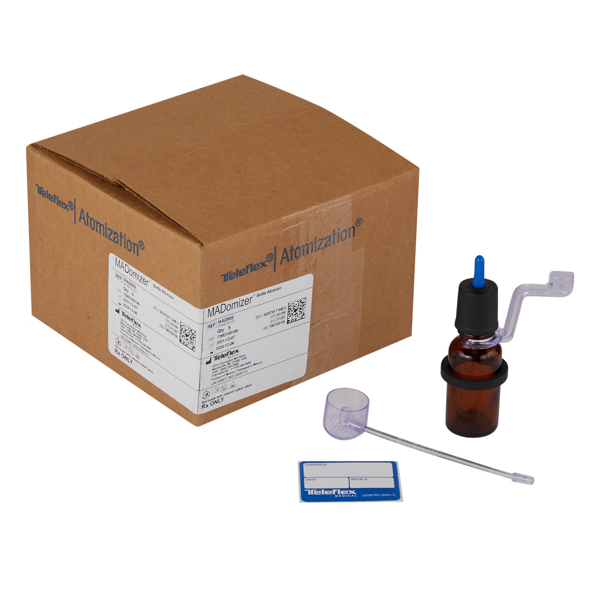 Teleflex LLC - MAD500 Mucosal Atomization Device LMA™ MADomizer® Bottle Atomizer