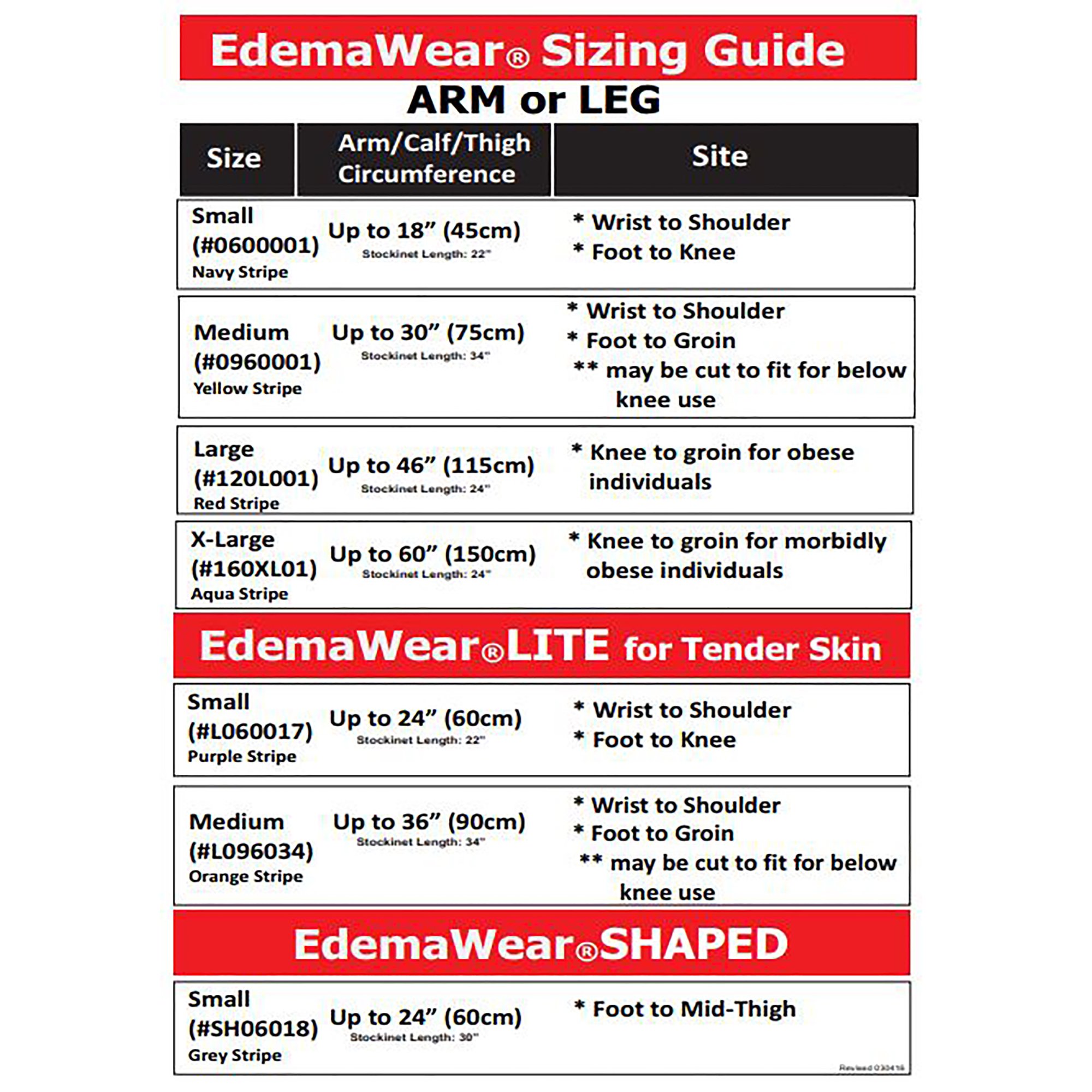 EdemaWear Compression Stockinette B960001 by Compression Dynamics