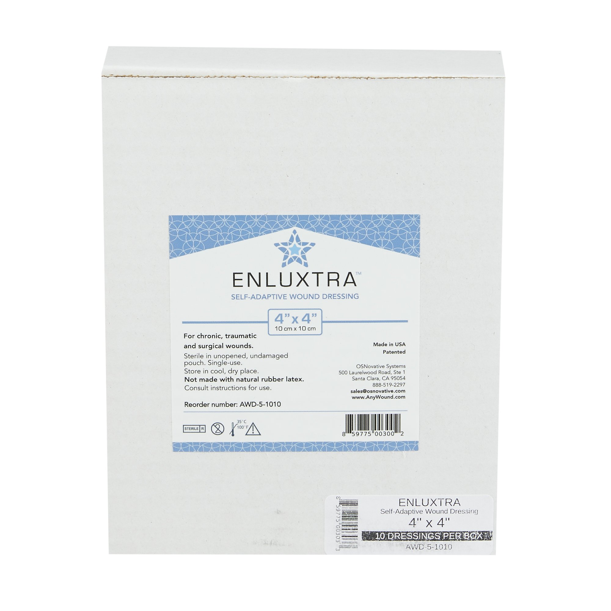 OS Novation Systems Inc - AWD-5-1010C Enluxtra™ Super Absorbent Dressing