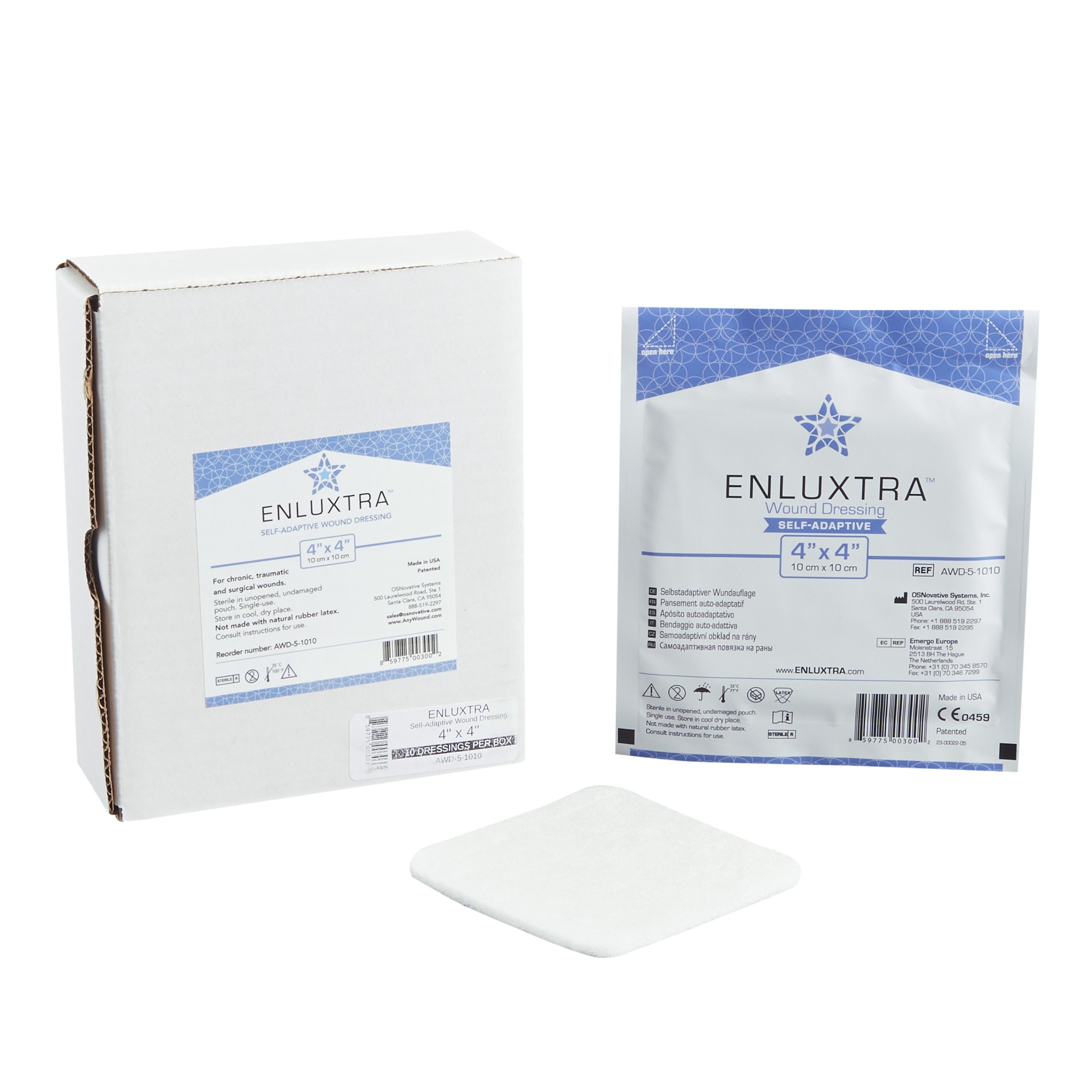 OS Novation Systems Inc - AWD-5-1010C Enluxtra™ Super Absorbent Dressing