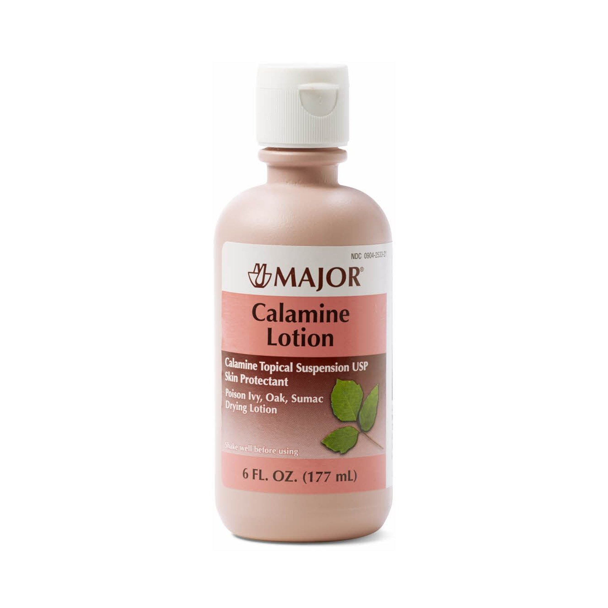 Major Pharmaceuticals 00904253321 - Major® Calamine / Zinc Oxide Itch Relief, 177 mL Bottle - 1/Each