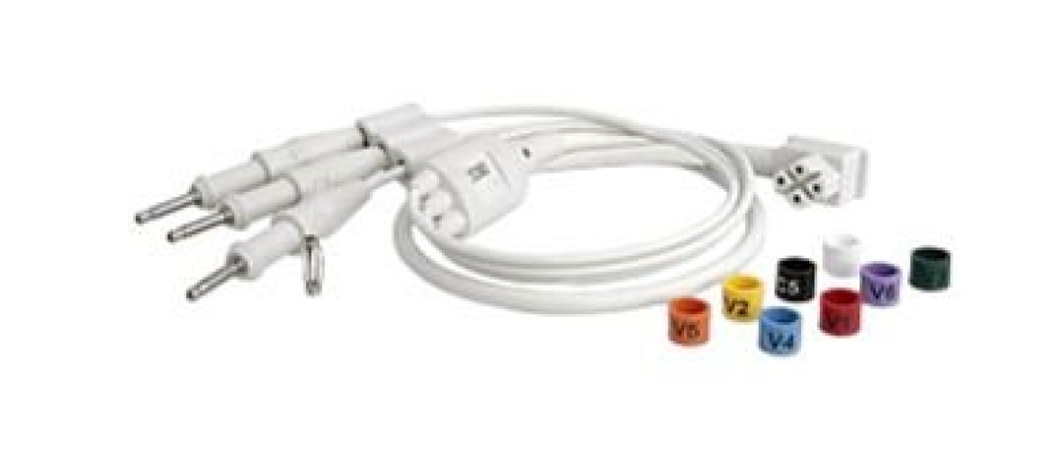 Philips Healthcare - 989803151671 Lead Wire Set 28 Inch Lead Colored Rings For Multi-Patient Use