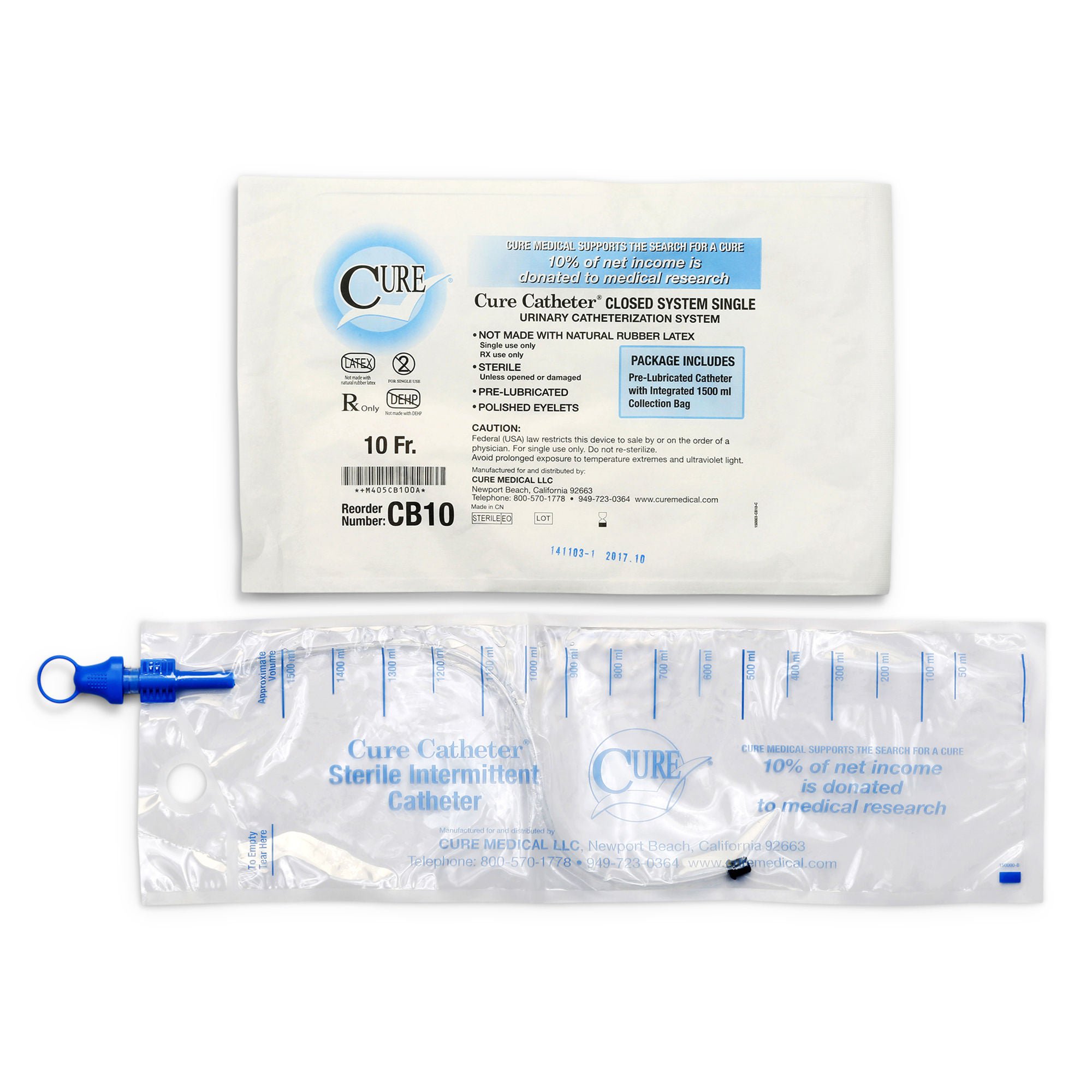 ConvaTec - CB10 Cure Catheter™ Intermittent Catheter Kit