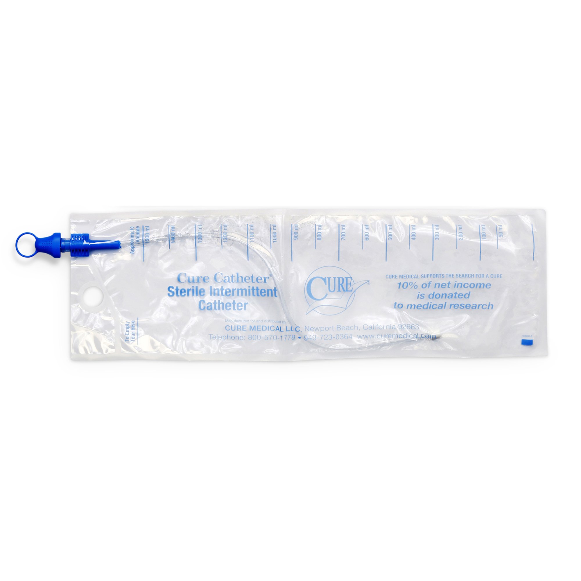 ConvaTec CB12 - Cure Catheter™ Intermittent Catheter Tray, 12 Fr. - 1/Each, 100/Case