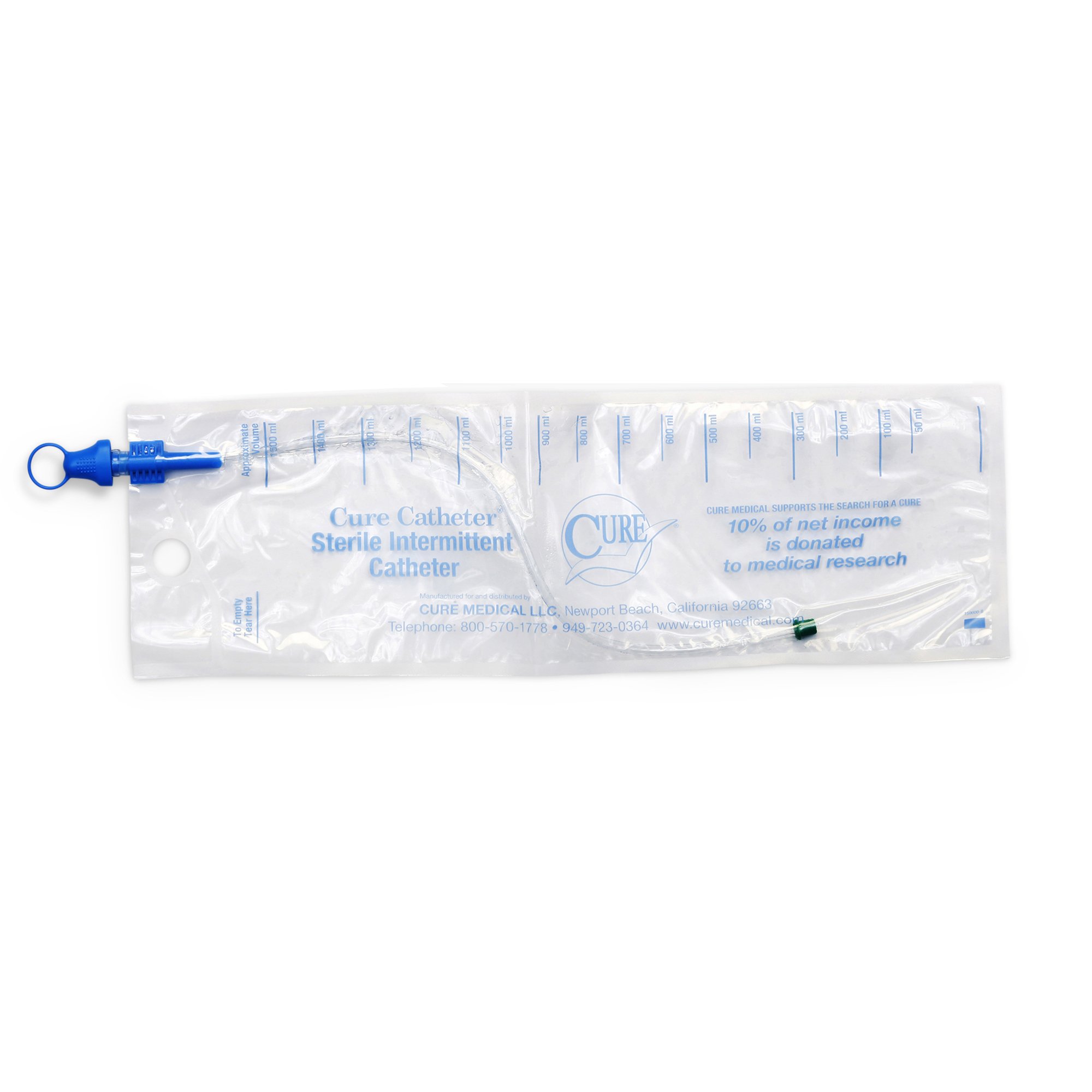 ConvaTec CB14 - Cure Catheter™ Intermittent Catheter Tray, 14 Fr. - 1/Each, 100/Case