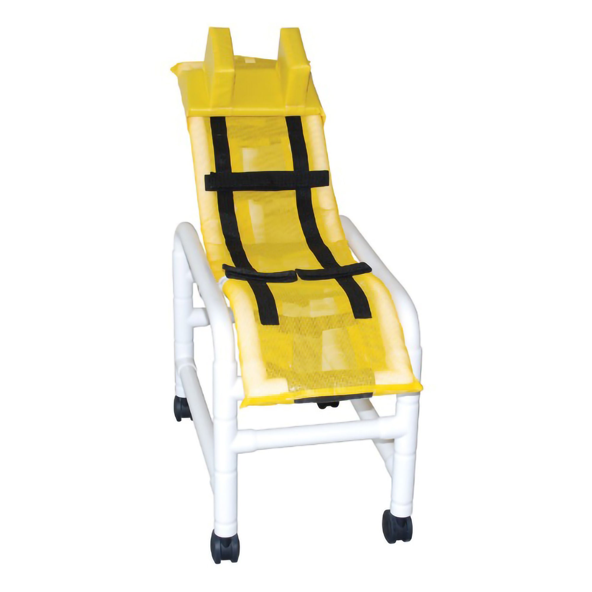 MJM International - 191-MC Shower Chair MJM International PVC Frame Reclining Backrest 130 lbs. Weight Capacity