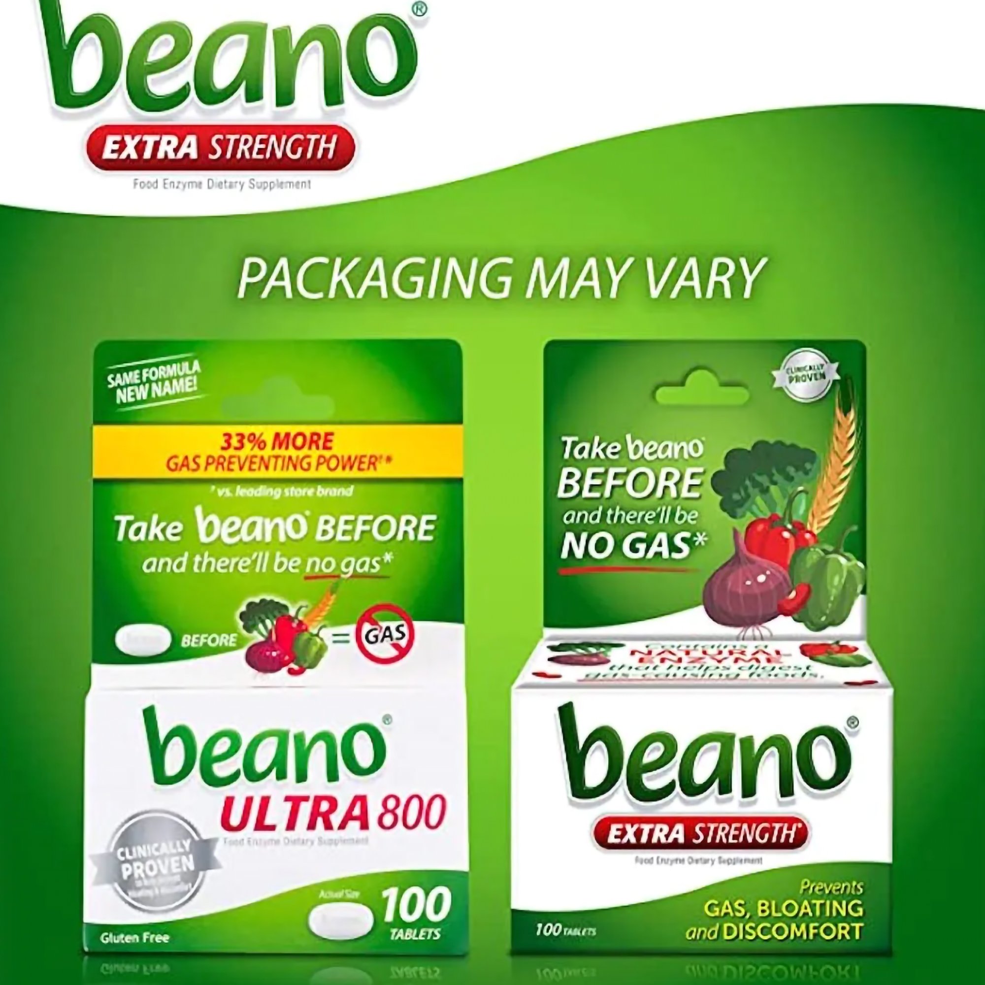 Medtech Laboratories 04203710300 - Beano® Extra Strength Food Enzyme Tablets - 1/Bottle