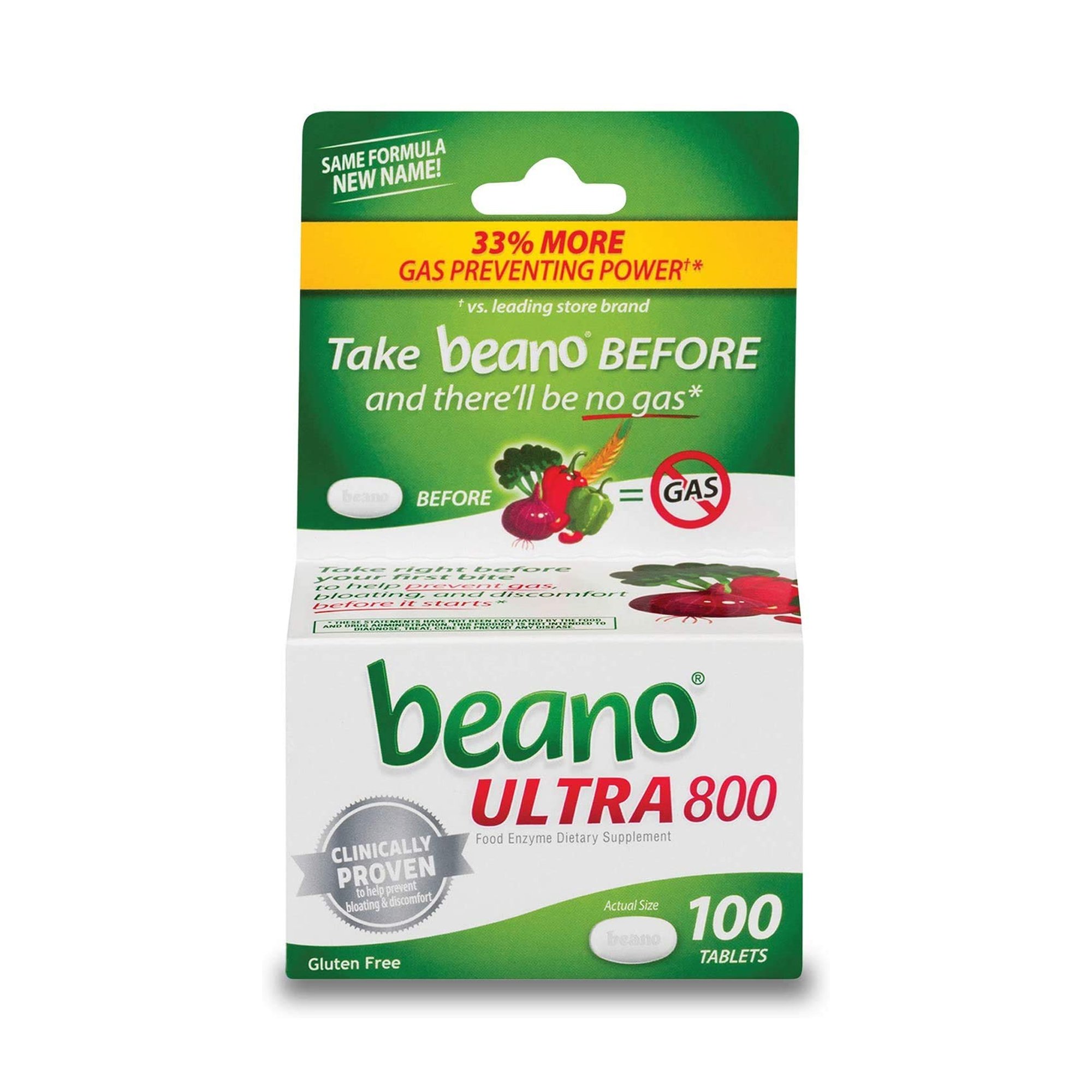Medtech Laboratories 04203710300 - Beano® Extra Strength Food Enzyme Tablets - 1/Bottle