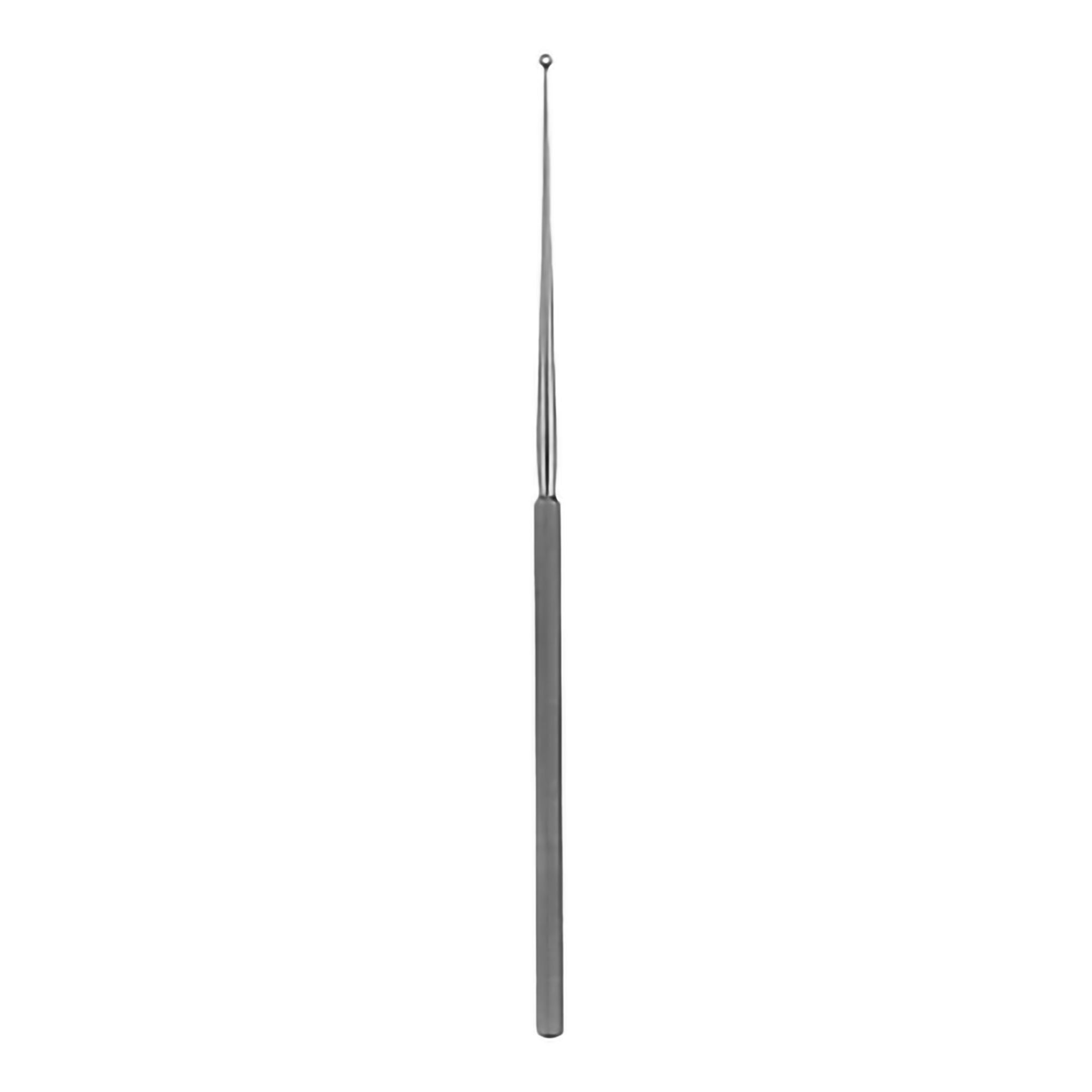 V. Mueller - AU5580 Ear Curette V. Mueller® Buck 5-7/8 Inch Length Single-ended Handle Size 00 Tip Angled Sharp Round Loop Tip