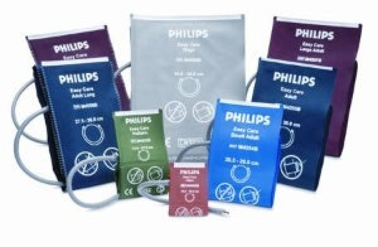 Philips Healthcare - 989803147891 Reusable Blood Pressure Cuff Philips™ 35 to 45 cm Arm Nylon Cuff Large Adult Cuff