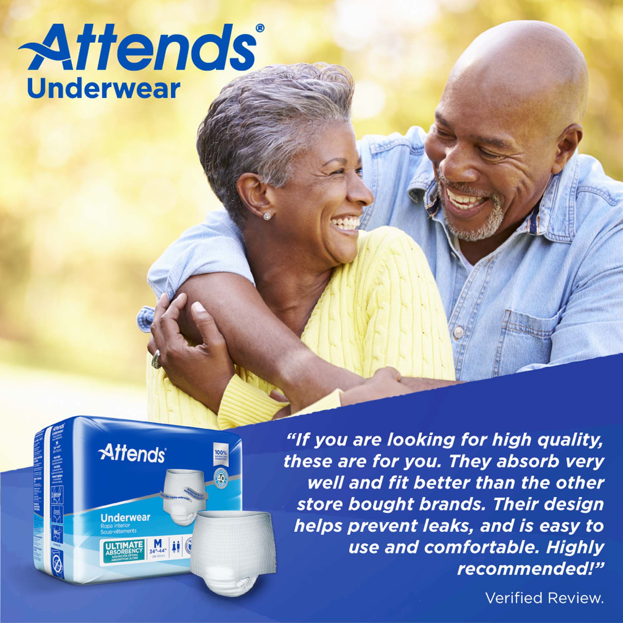 Attends Healthcare Products APP0720 - Attends® Advanced Underwear, Medium - 1/Bag, 4/Case