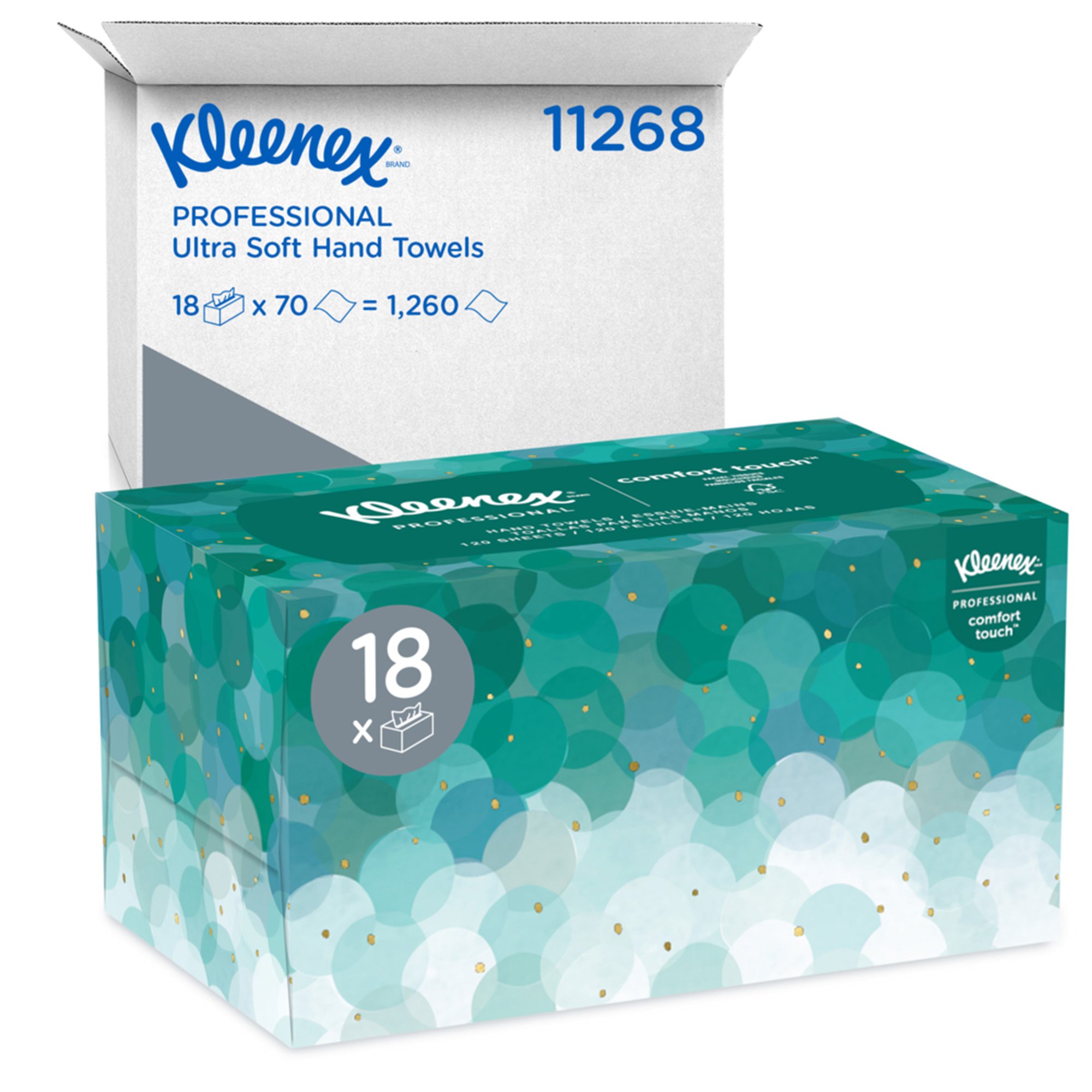 Kimberly Clark 11268 - Kleenex® Ultra Soft Guest Towel Pop Up Box, One-Ply - 1/Box, 18/Case