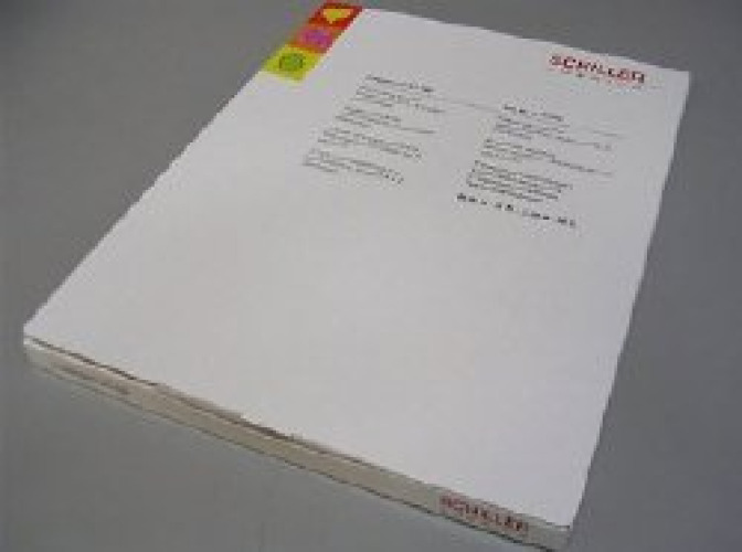 Schiller America 2.157050 - Schiller ECG Recording Paper Thermal 8x11in Z-Fold 2.157050 - 1/Each
