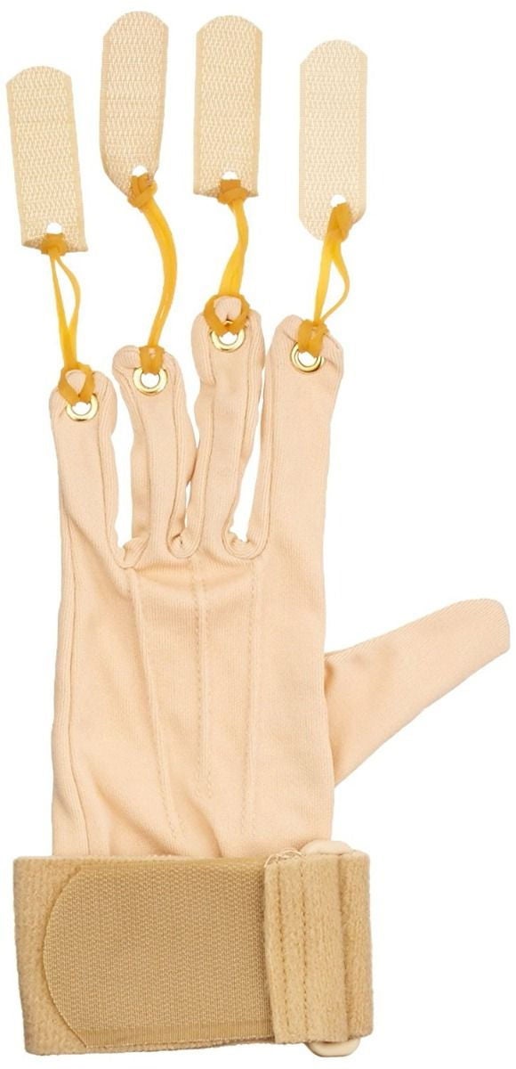 Performance Health - 081029032 Traction Exercise Glove Rolyan Deluxe Small / Medium Tan