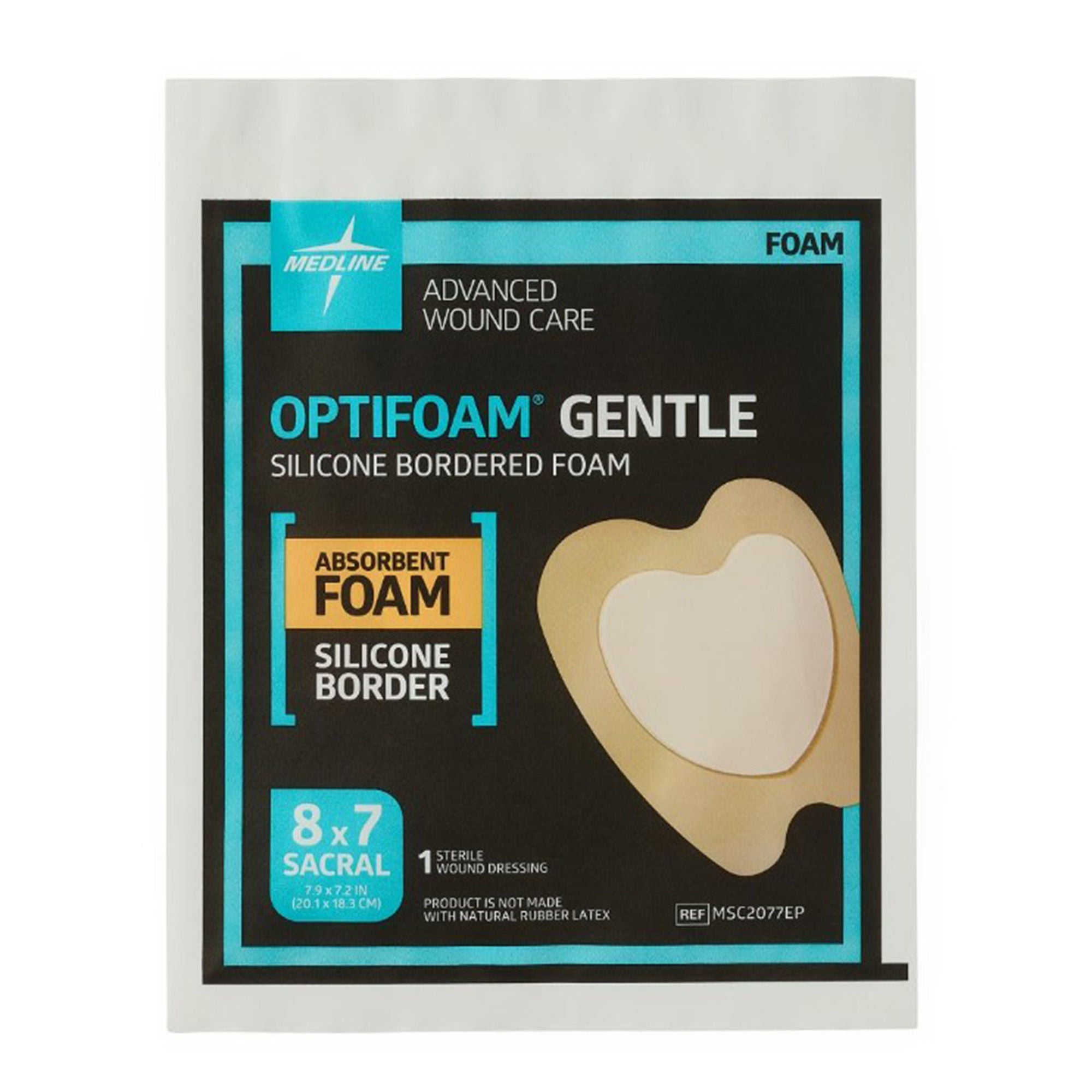 Medline - MSC2077EP Optifoam® Gentle Silicone Foam Dressing