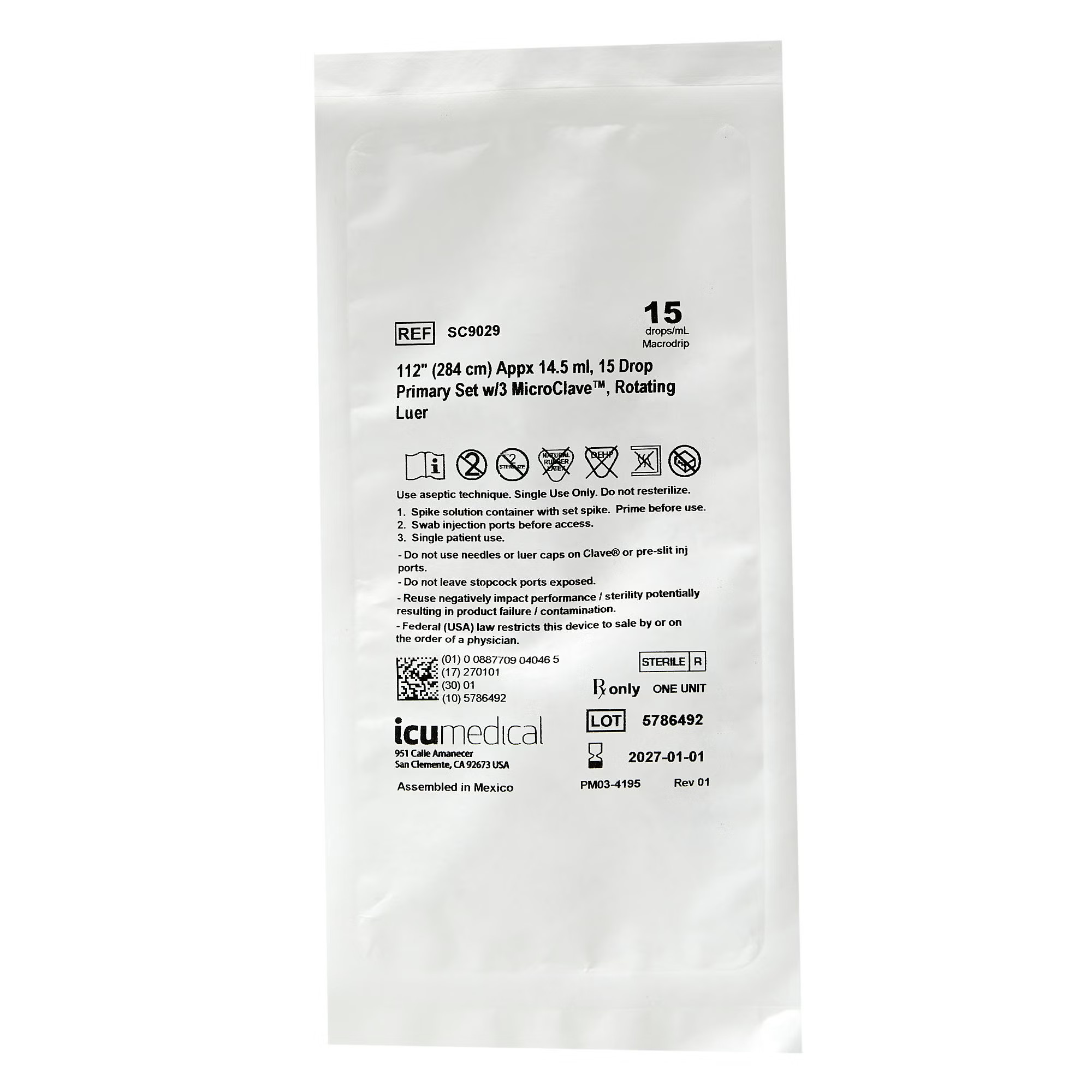 ICU Medical - SC9029 Bravo 24® Administration Set