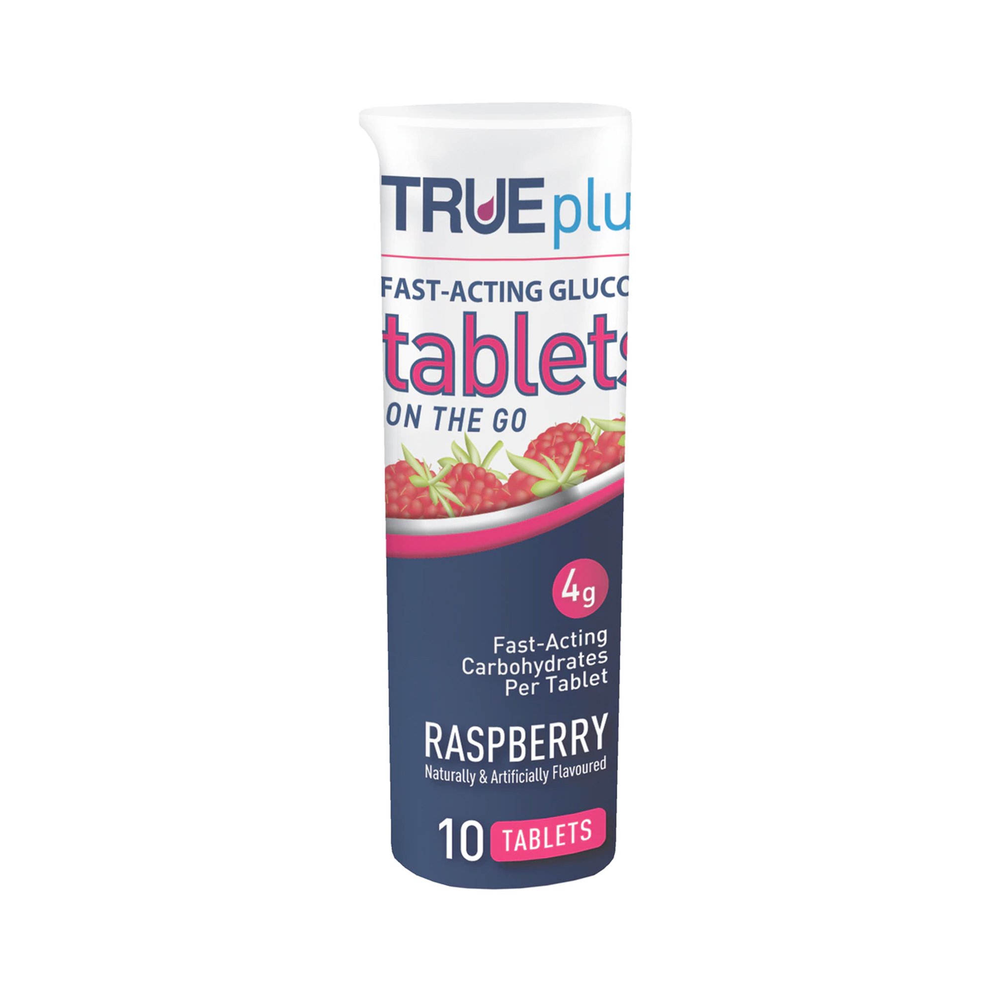 Trividia Health Inc - P1H01RS-10 TRUEplus™ Raspberry Glucose Supplement