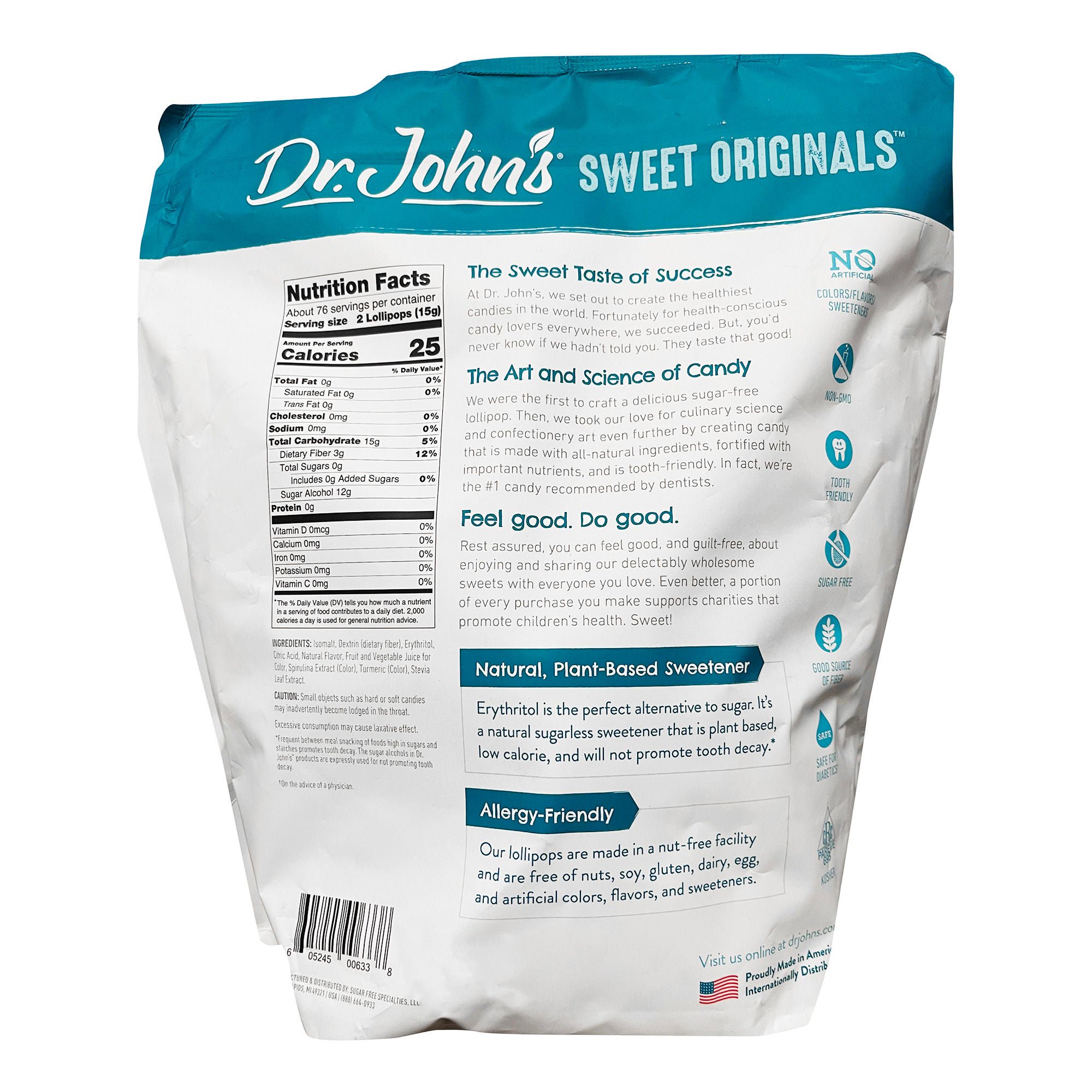 Medibadge - 4056 Dr. John's Candies® Sugar-Free Lollipop