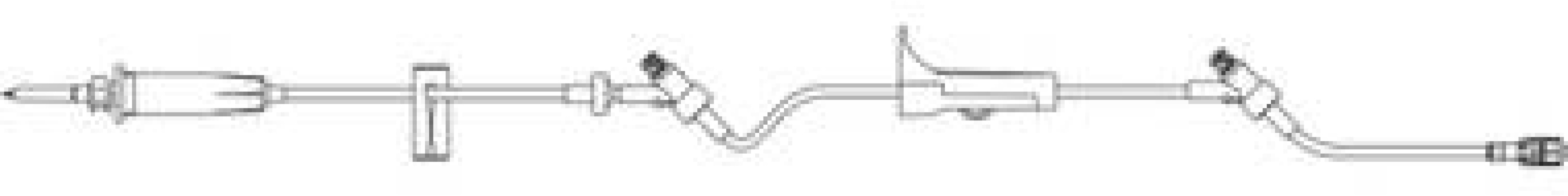 B. Braun - 354203 Primary IV Administration Set Caresite® Gravity 2 Ports 15 Drops / mL Drip Rate Without Filter 104 Inch Tubing Solution Without Flow Regulator