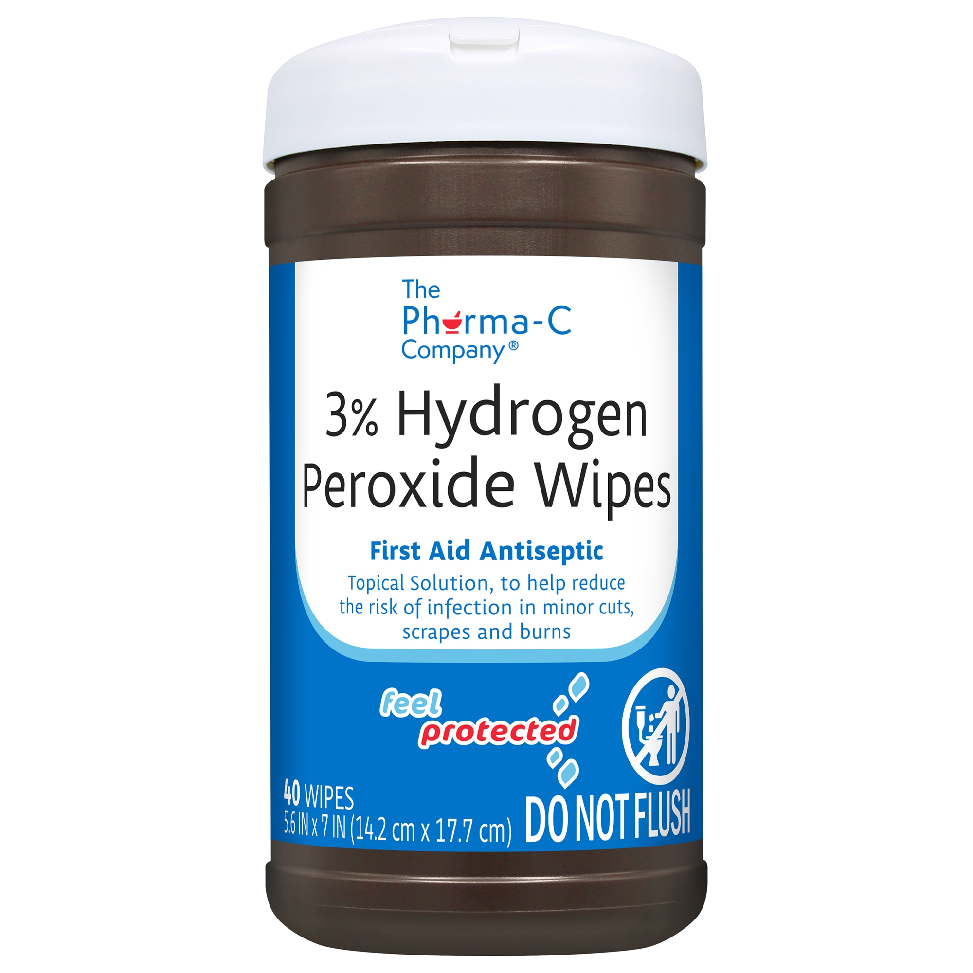 Kleen Test Products Corp - 63-13271 Pharma-C-Wipes® Hydrogen Peroxide Antiseptic