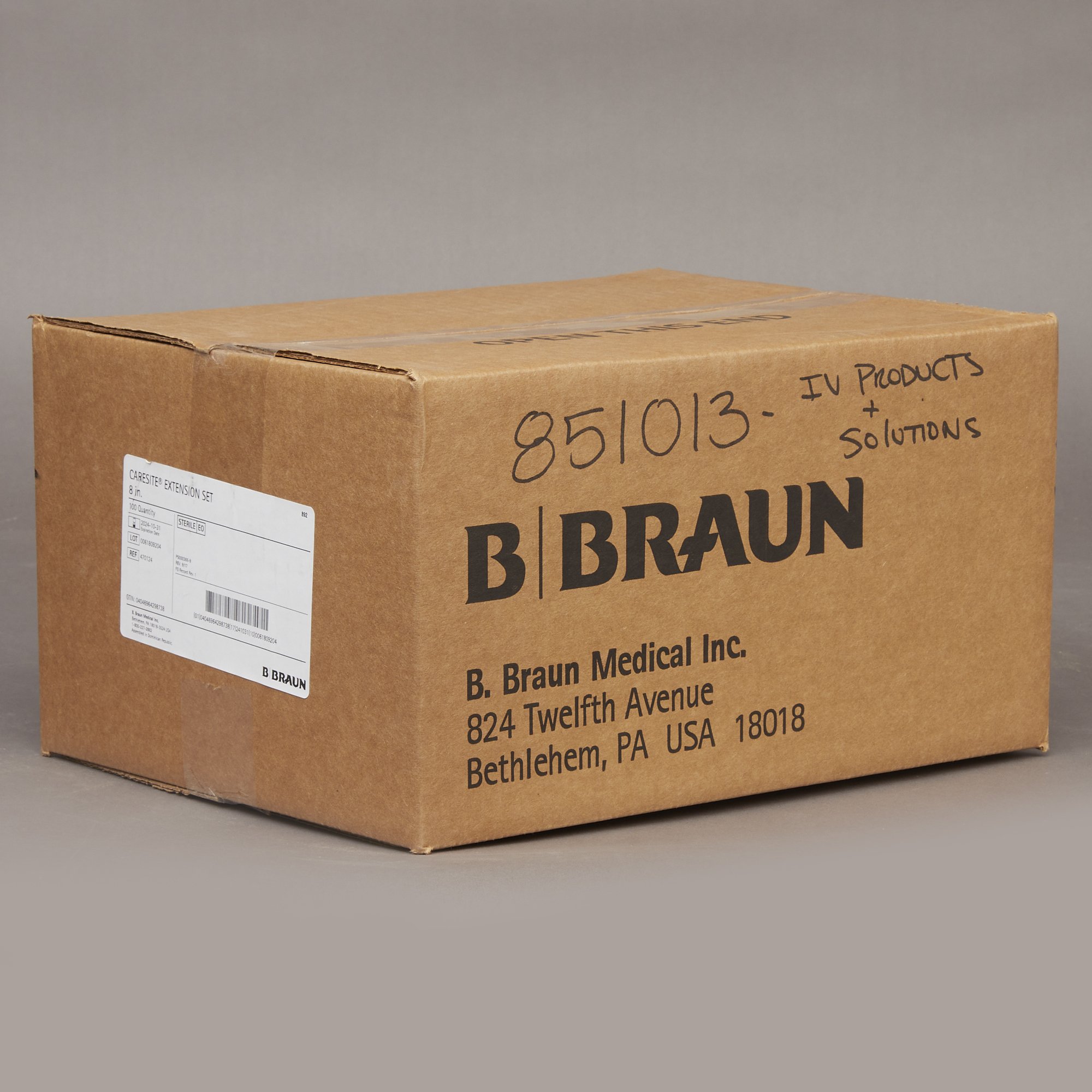 B. Braun 470124 - Caresite® Extension Set - 100/Case