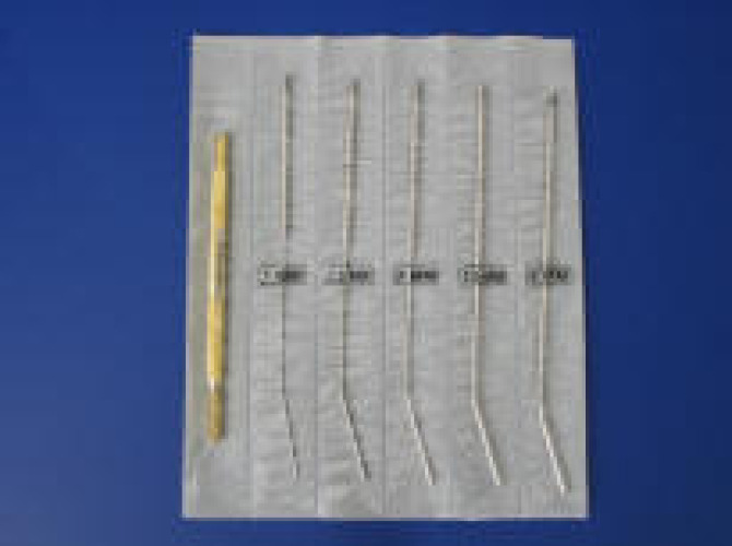 Bioteque - DL003 Uterine Dilator Set 1, 1.5, 2, 2.5, and 3 mm Diameter