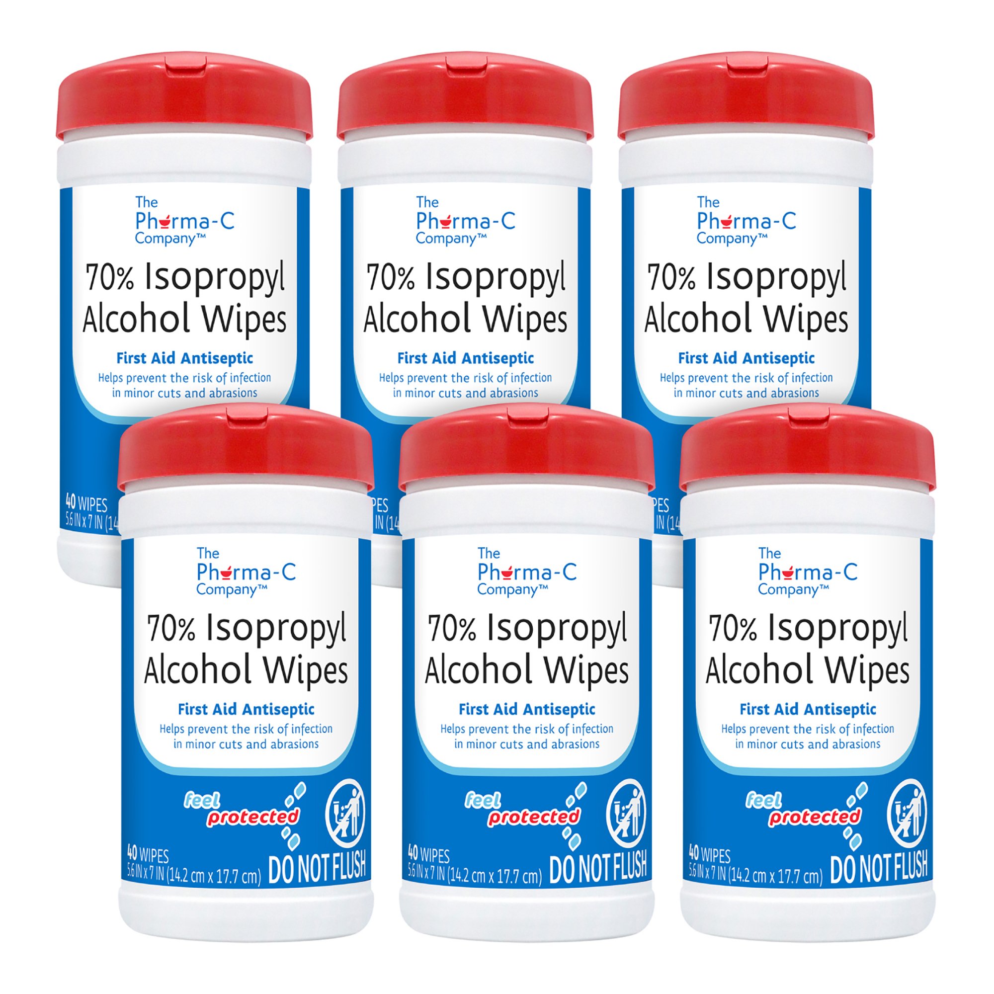Kleen Test Products Corp - 63-200736K Pharma-C-Wipes® Isopropyl Alcohol Antiseptic Wipes