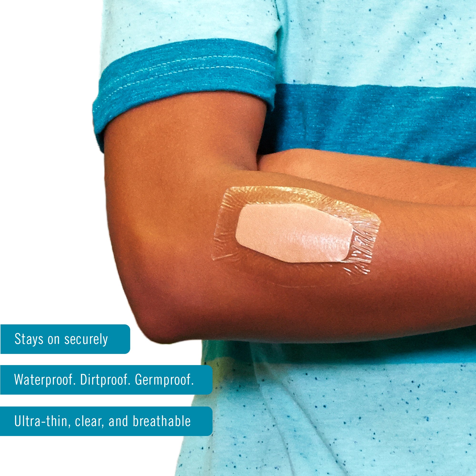 3M Company 581-08 - Nexcare™ Waterproof Knee / Elbow Sheer Adhesive Strip, 2-3/8 x 3½ Inch - 8/Box, 192/Case