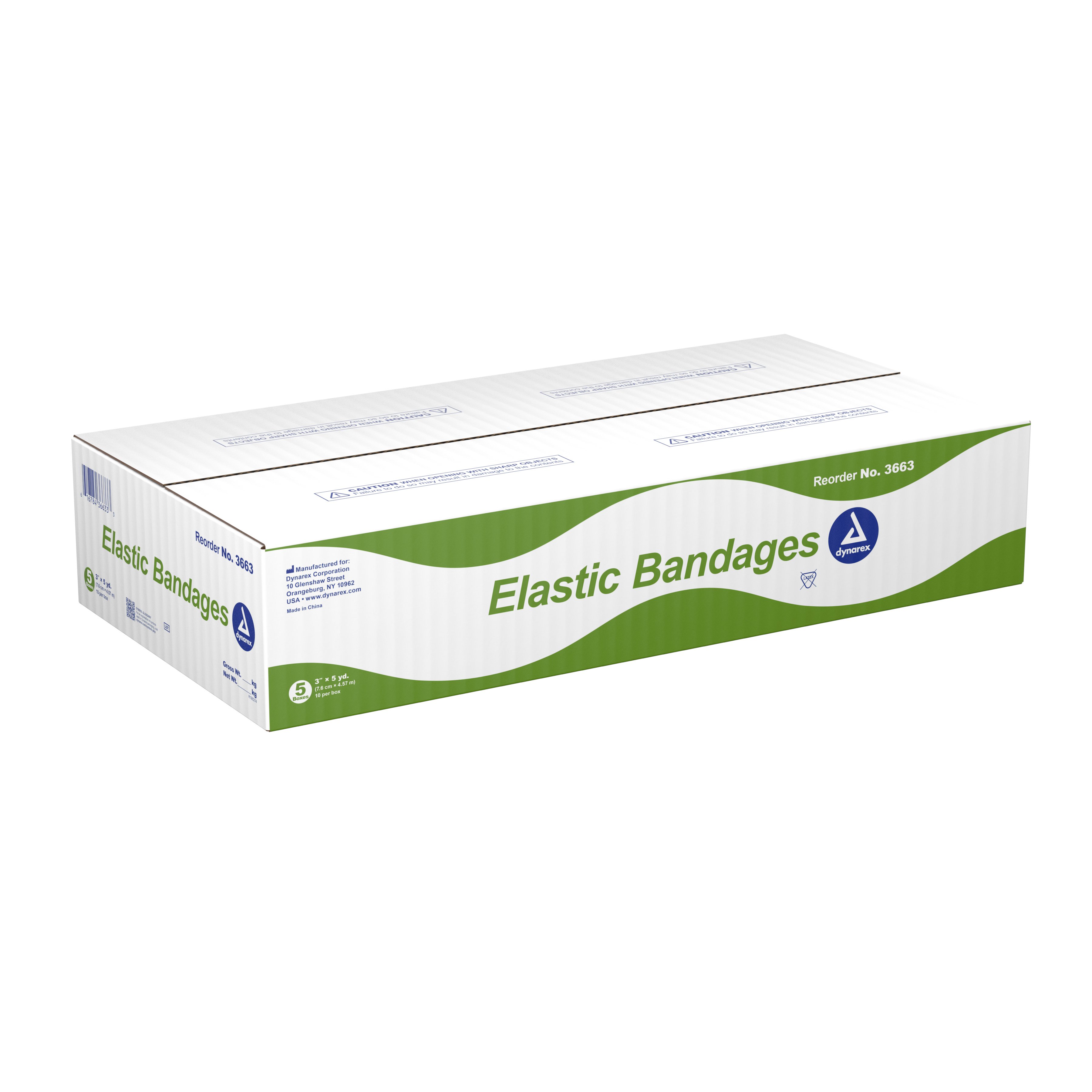 Dynarex - 3663 Dynarex® Clip Detached Closure Elastic Bandage