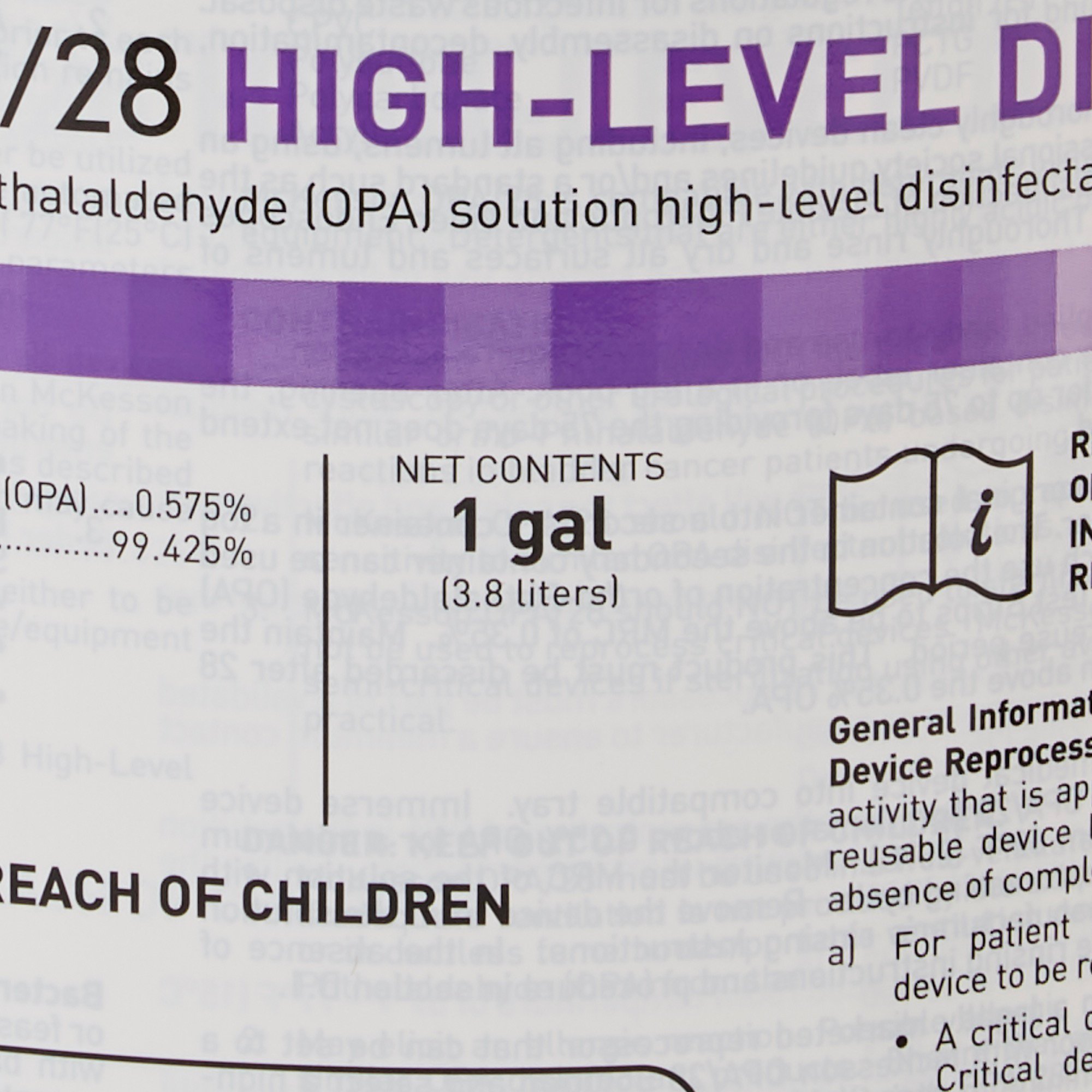 McKesson Brand - 73-OPA28 McKesson OPA High Level Disinfectant
