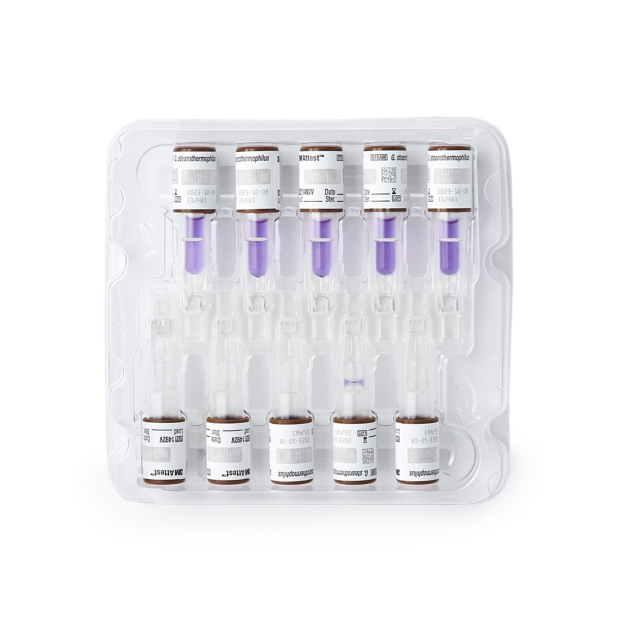 Solventum Corporation 1492V - 3M™ Attest™ Super Rapid Readout Sterilization Biological Indicator Vial - 50/Box, 200/Case