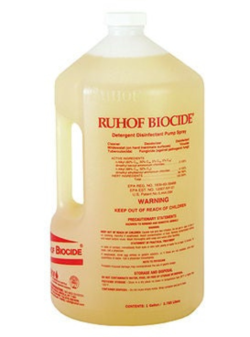 Ruhof Healthcare - 345RFTGL Surface Disinfectant Cleaner Rufect® Quaternary Based J-Fill® Dispensing Systems Liquid 1 gal. Jug Mild Scent NonSterile