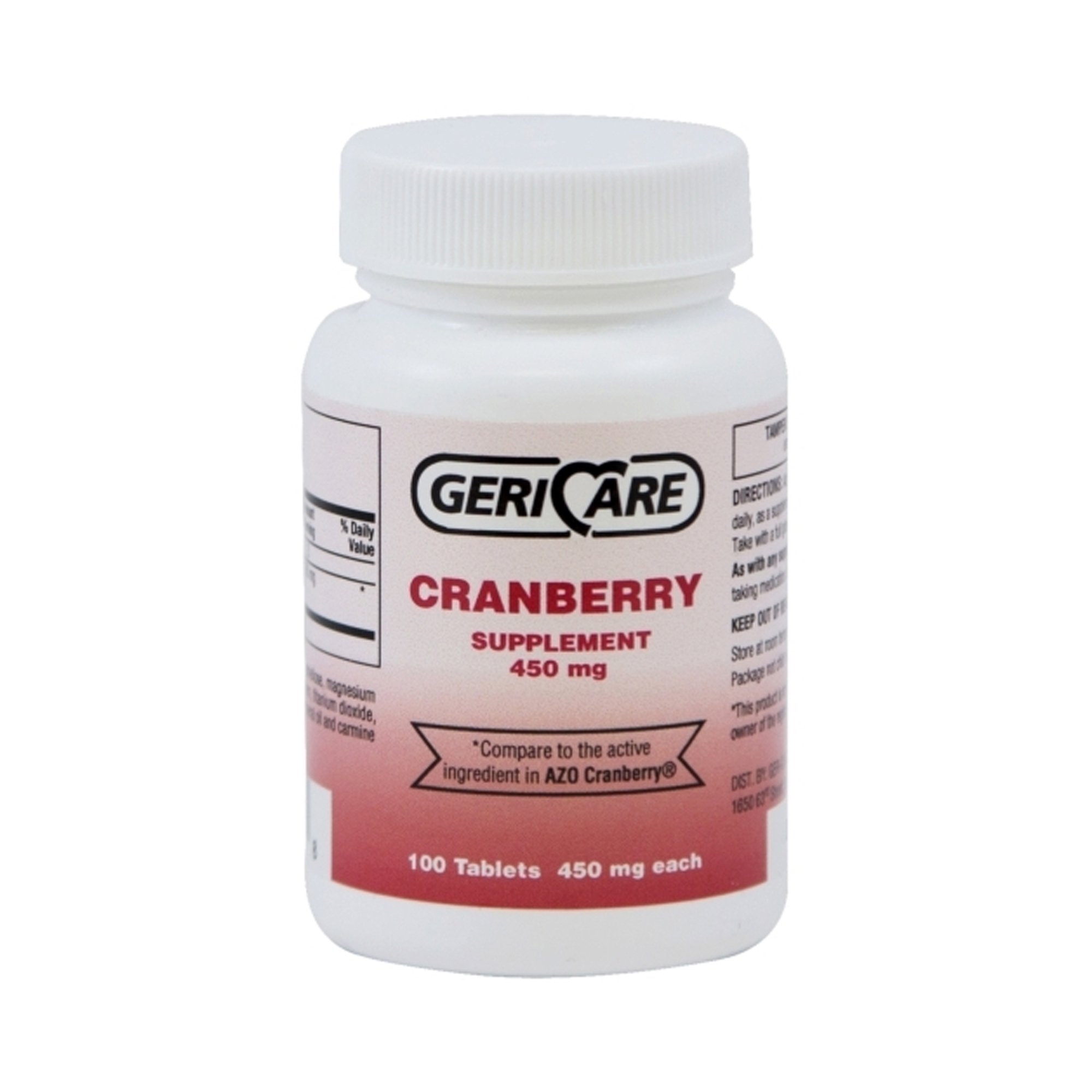 Geri-Care 845-01-GCP - Geri-Care Cranberry Extract Dietary Supplement - 1/Bottle, 12/Case