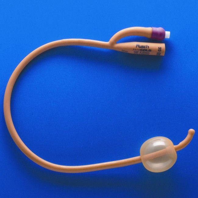 Teleflex LLC - 173830180 Foley Catheter Rusch® 3-Way Standard Tip 30 cc Balloon 18 Fr. Silicone
