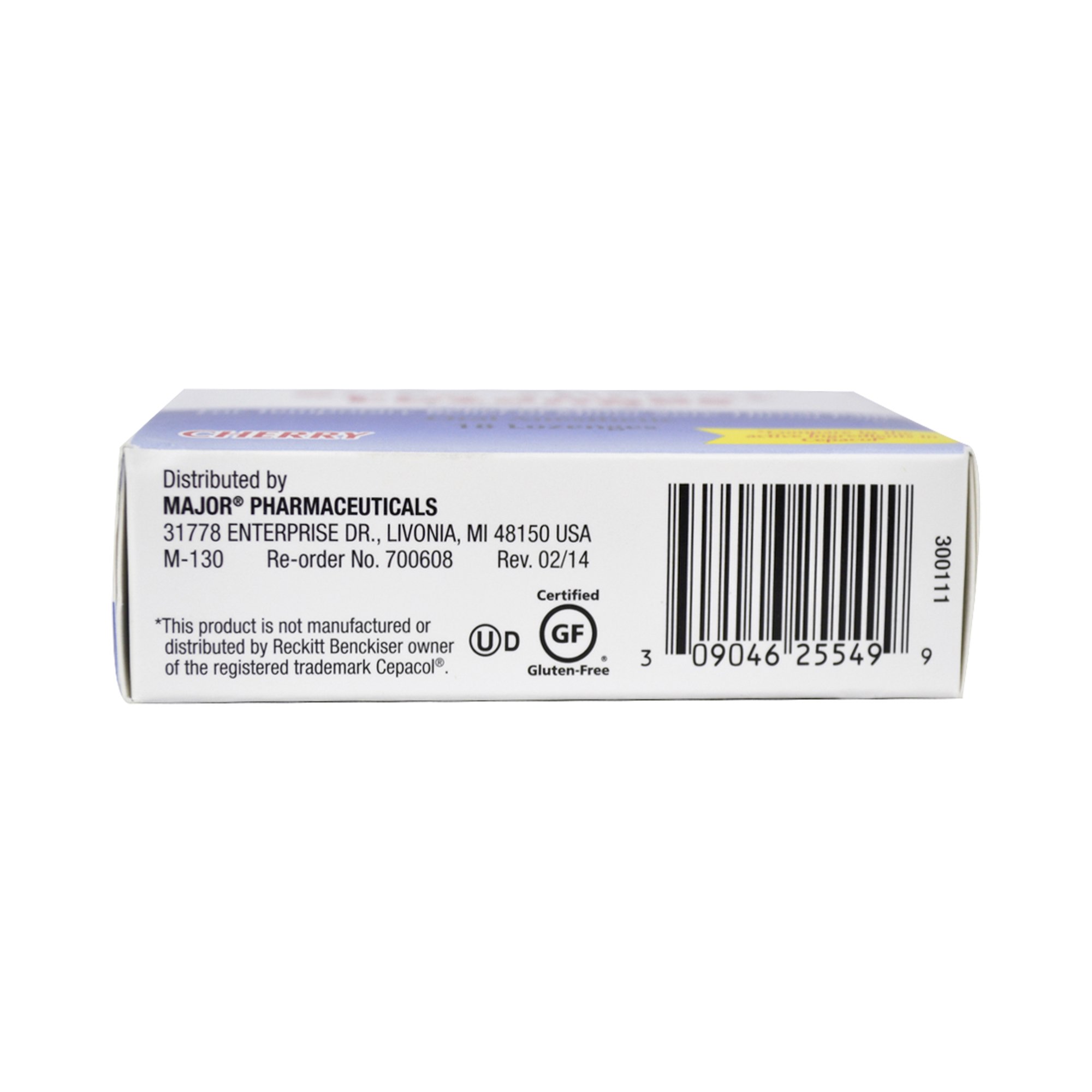 Major Pharmaceuticals 00904625549 - Major® Benzocaine / Menthol Sore Throat Relief - 18/Pack