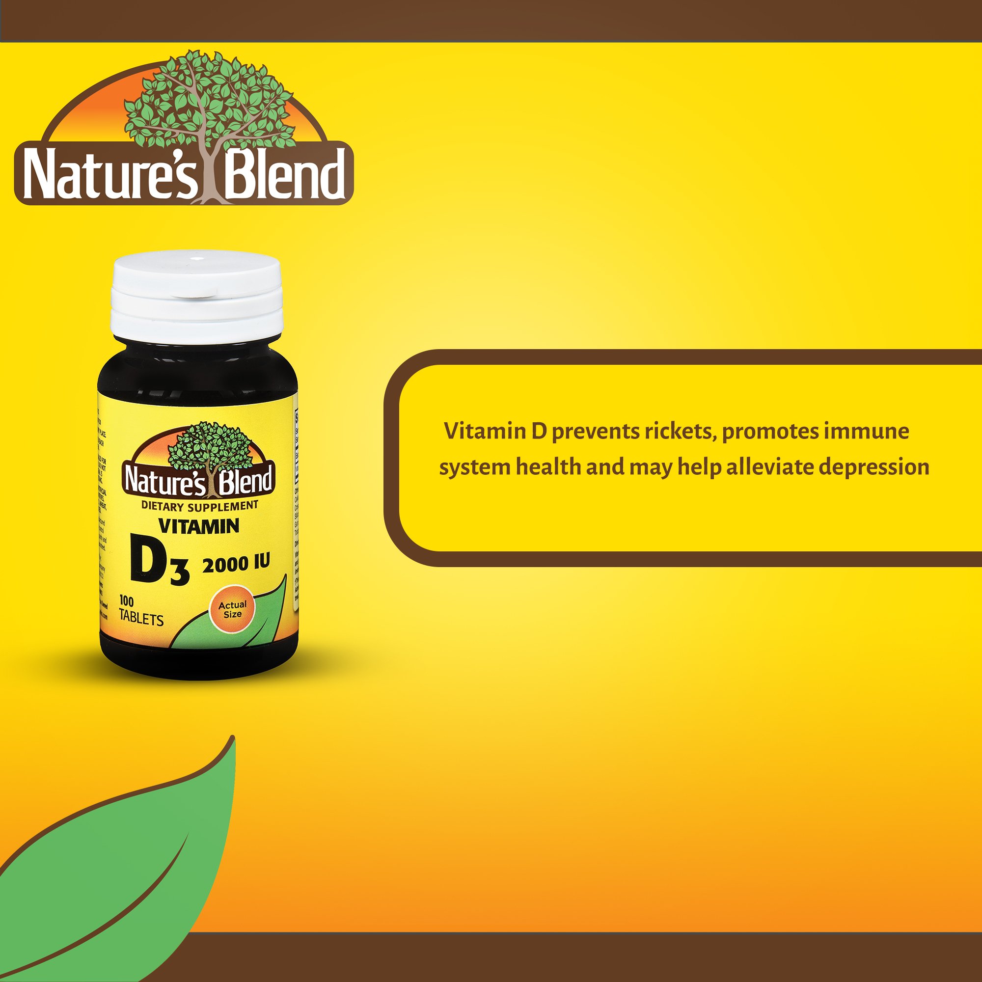 National Vitamin Company - 54629041120 Nature's Blend Vitamin D-3 Supplement