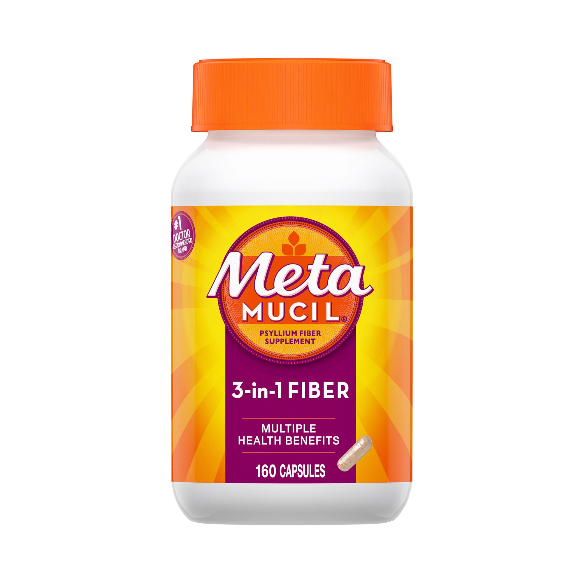 Procter & Gamble - 37000040511 Metamucil® 3-in-1 Fiber Capsules