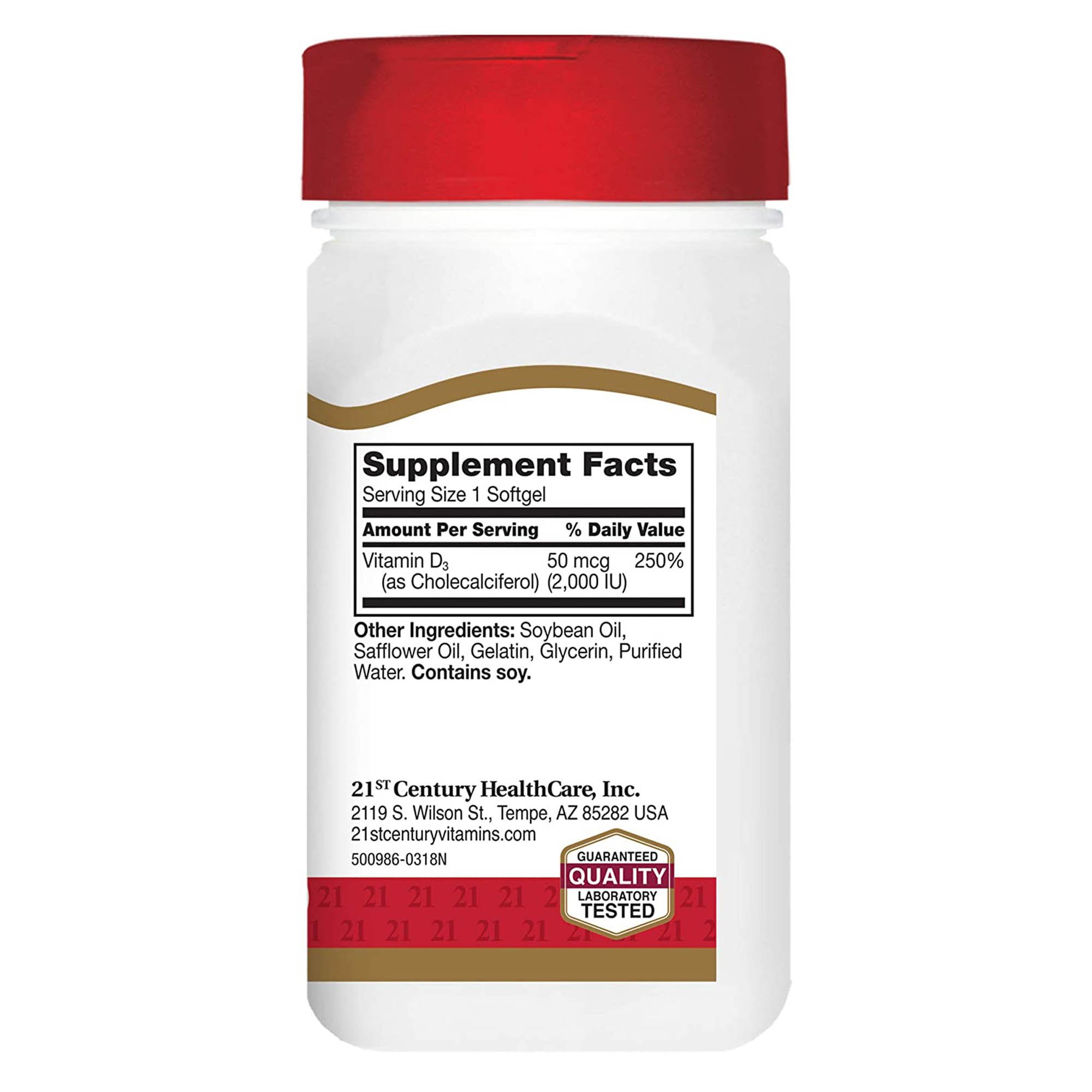 21st Century Nutritional Products - 74098527111 21st Century® Vitamin D-3 Supplement