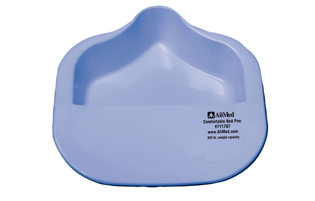 Alimed - 2970008771 Conventional Bedpan AliMed® Lower Profile Unisex Blue 2 Quart / 1893 mL