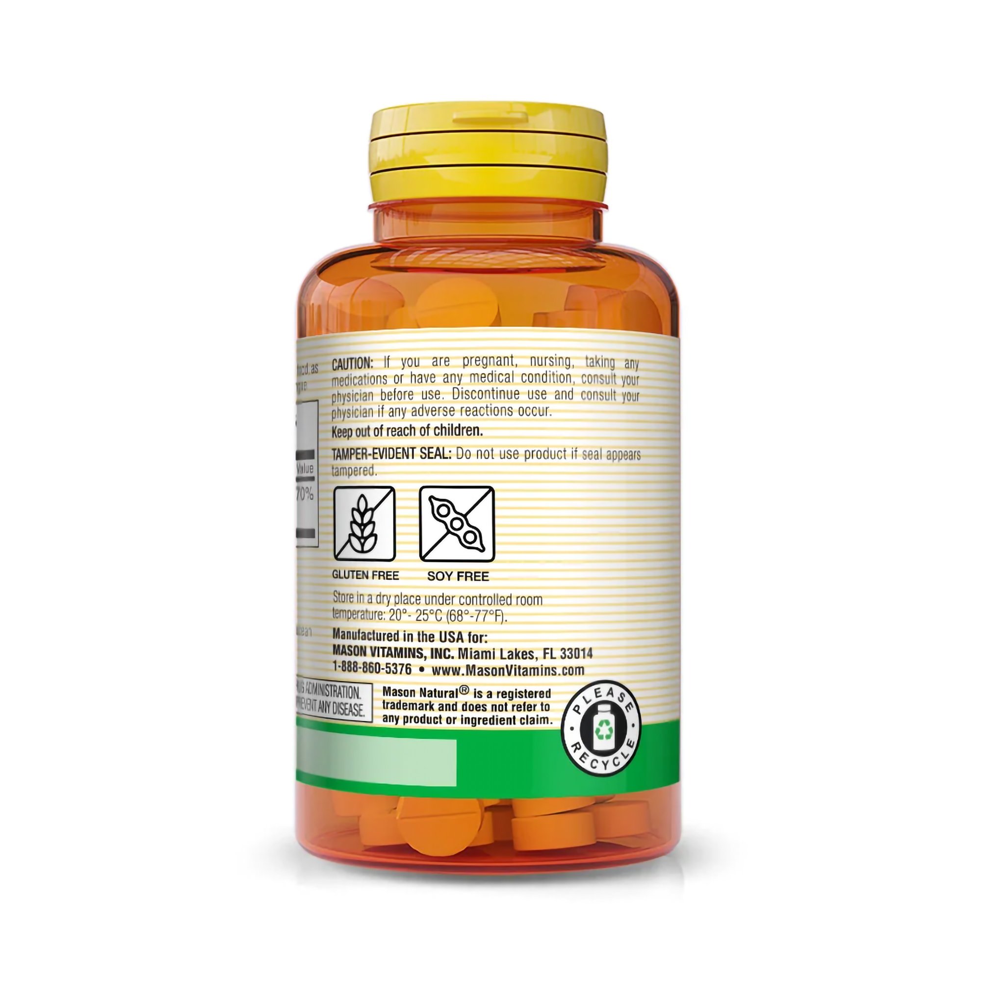 Mason Vitamins 31184509661 - Mason Natural® Vitamin B-12 Vitamin Supplement - 1/Bottle