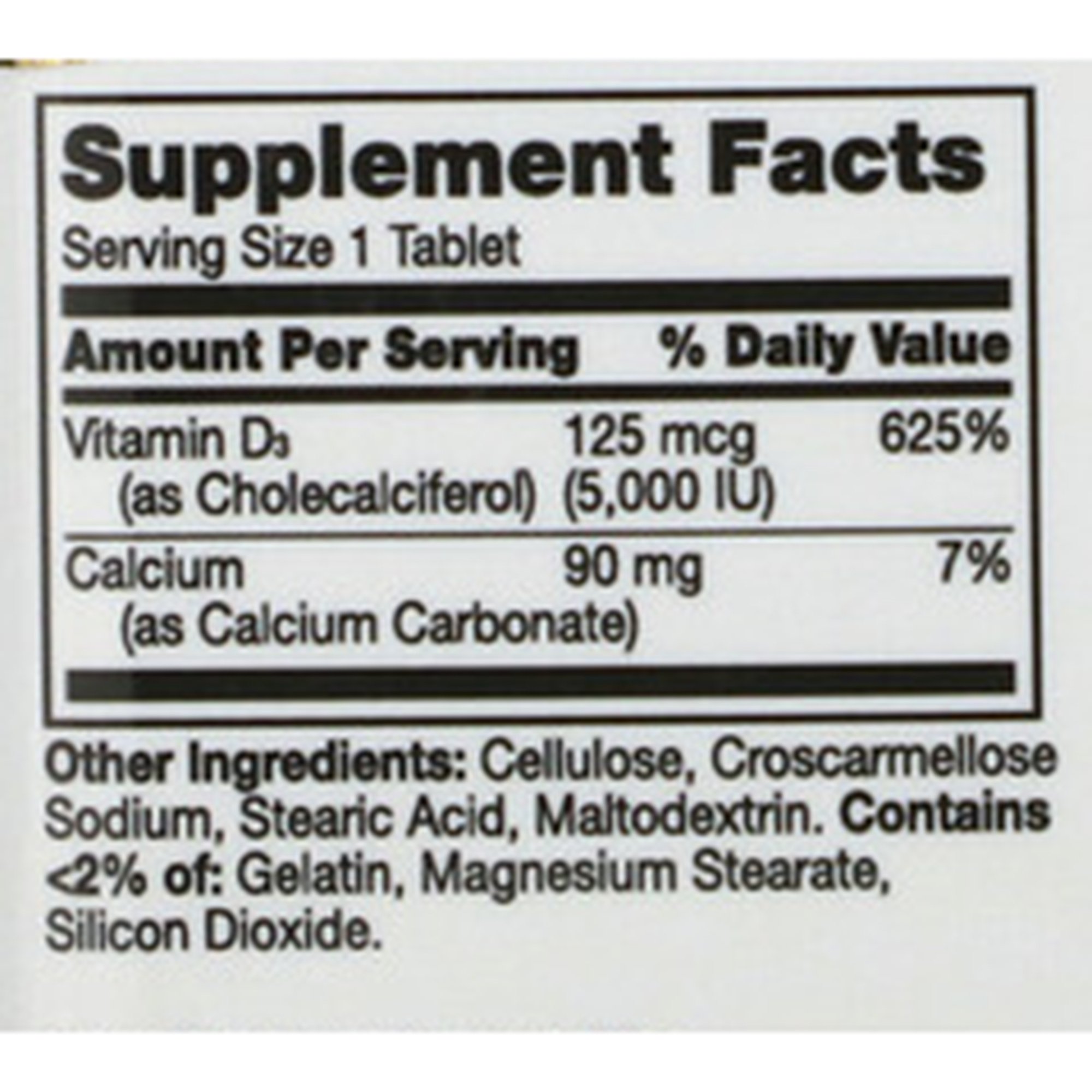 21st Century Nutritional Products 74098527288 - 21st Century® Vitamin D-3 / Calcium Supplement - 1/Bottle