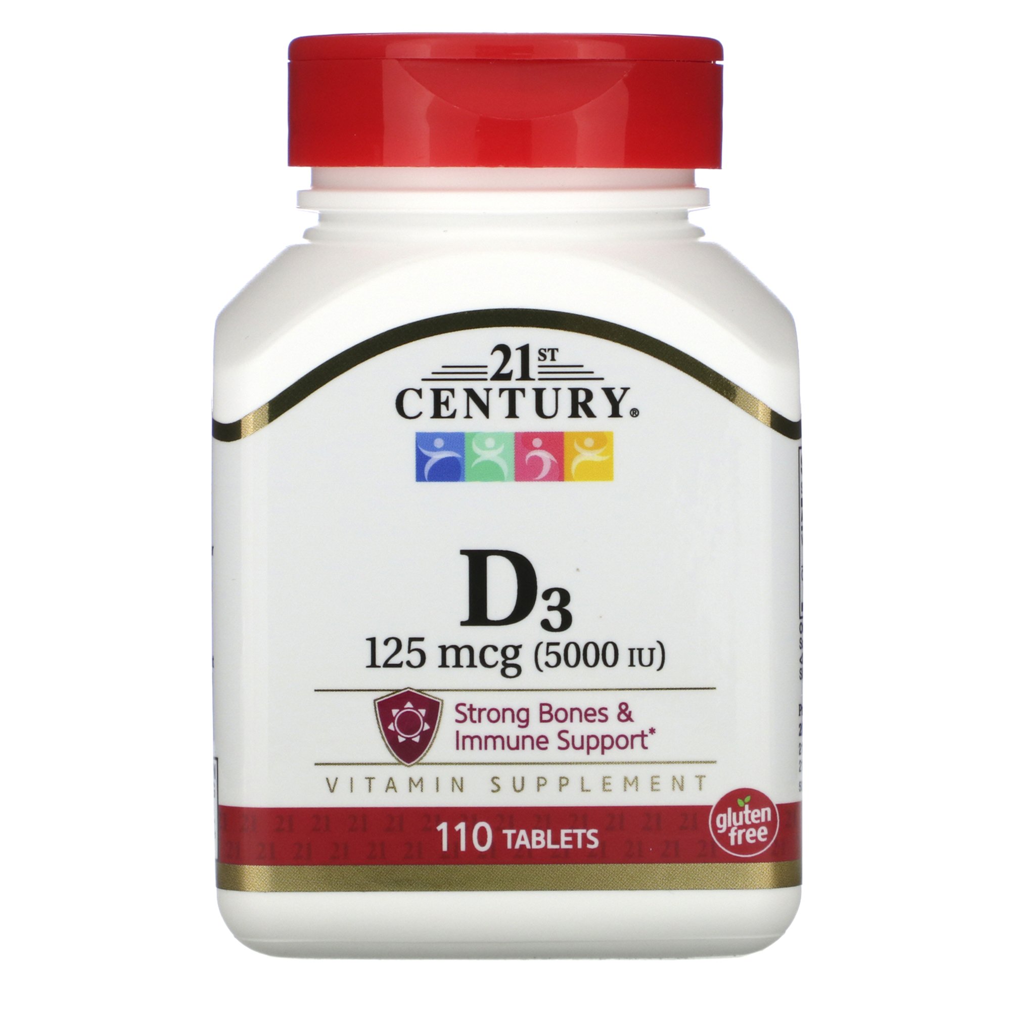 21st Century Nutritional Products 74098527288 - 21st Century® Vitamin D-3 / Calcium Supplement - 1/Bottle