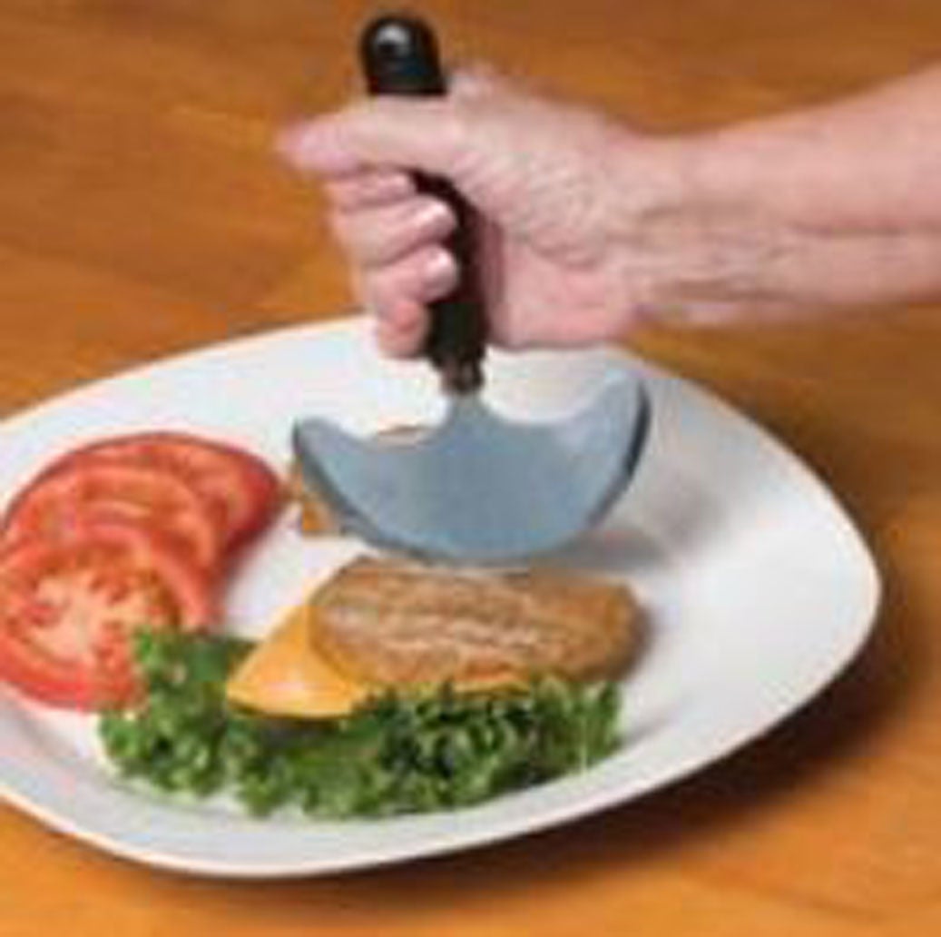 Performance Health - 081004472 Rocker Knife Lightweight Brown Plastic-Coated / Stainless Steel