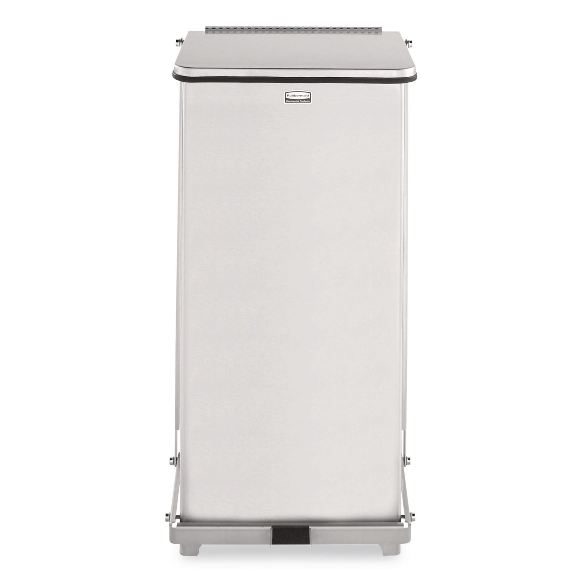 RJ Schinner Co - FGST24SSPL Trash Can Rubbermaid® Defenders® 96 Quart / 24 gal. Satin Finish Steel Rectangular