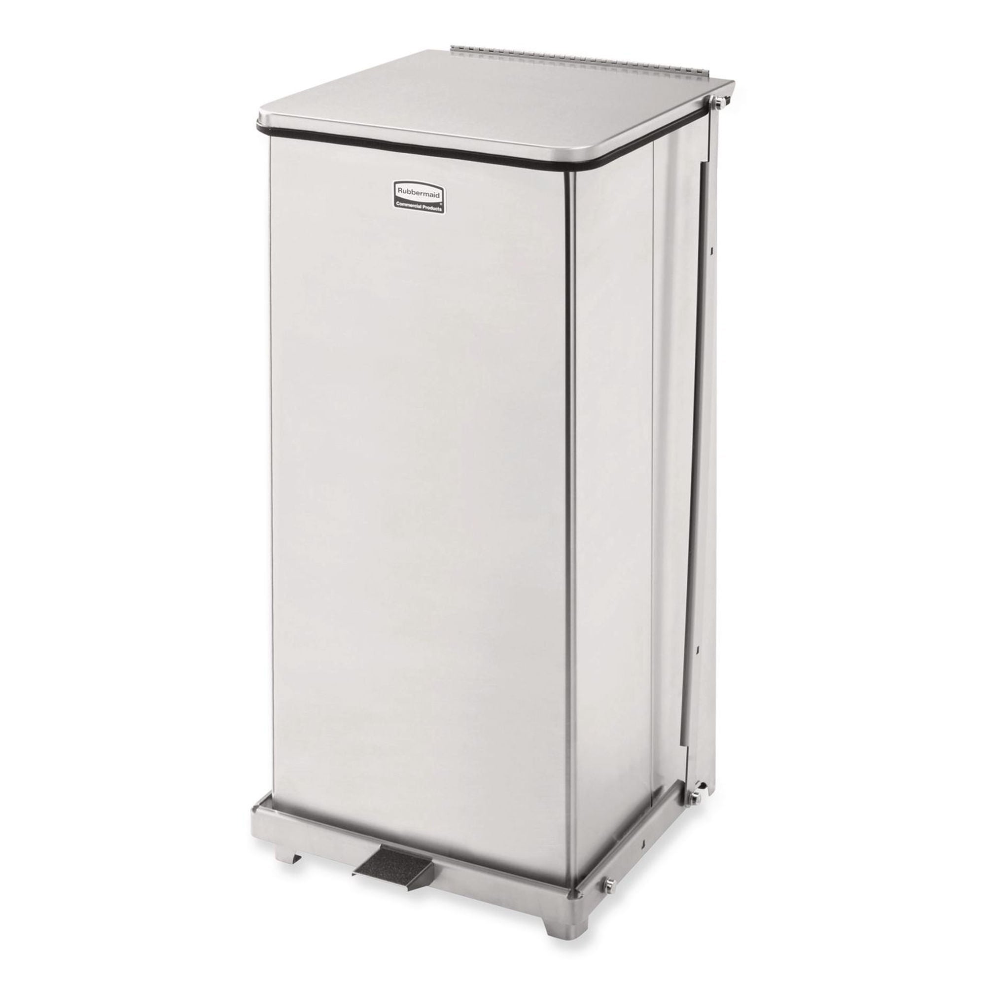 RJ Schinner Co - FGST24SSPL Trash Can Rubbermaid® Defenders® 96 Quart / 24 gal. Satin Finish Steel Rectangular