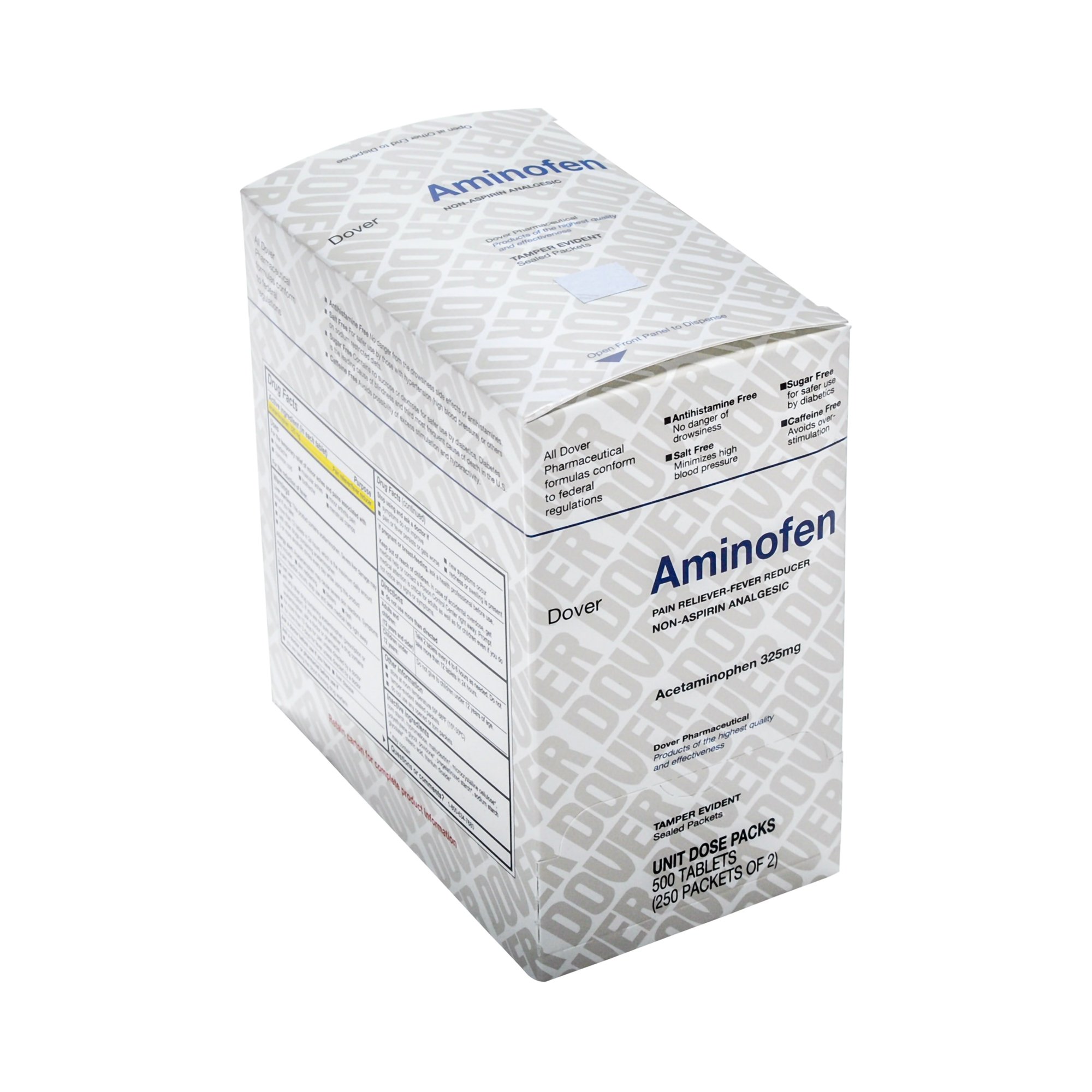 Medique Products 1625303 - Aminofen Acetaminophen Pain Relief - 250/Box