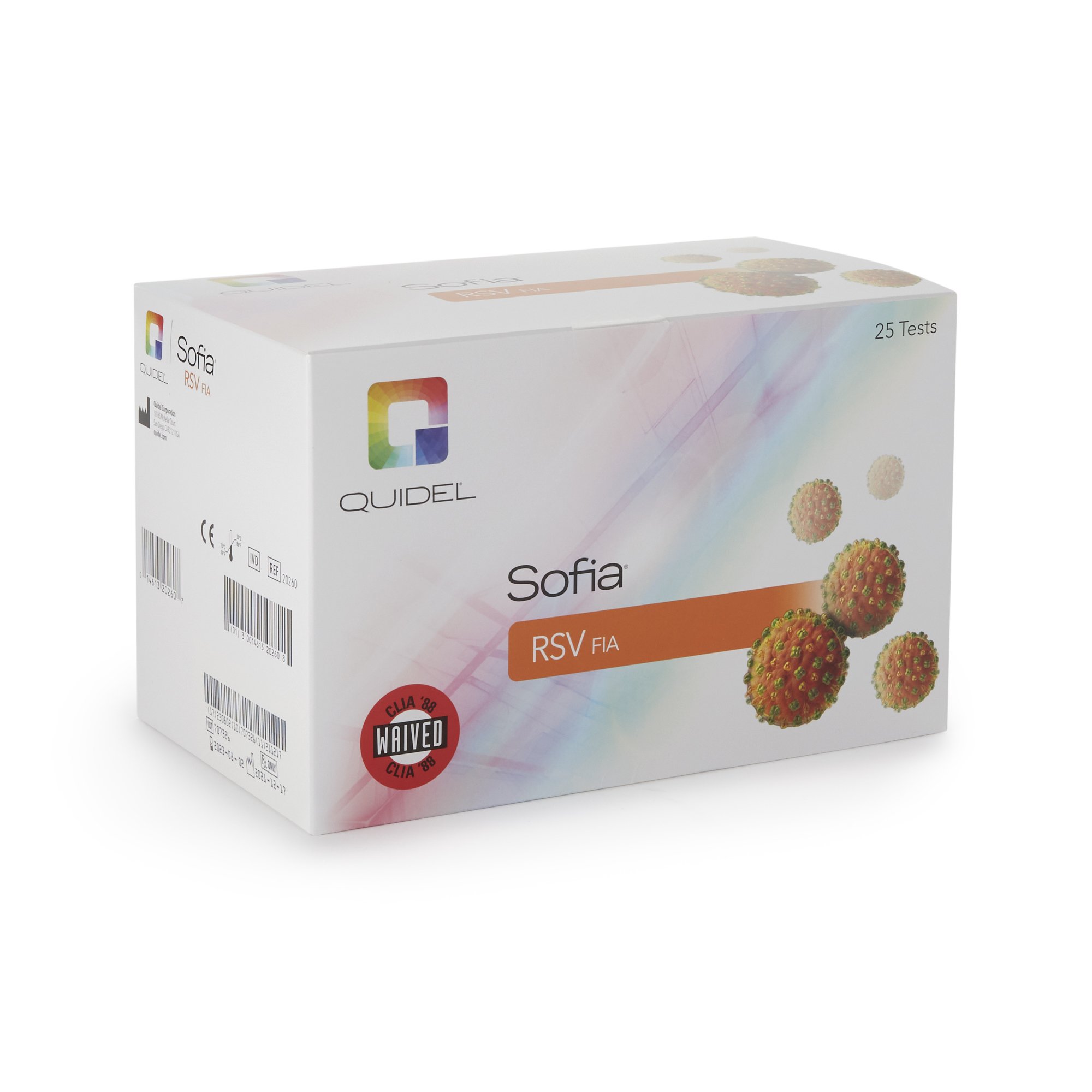 Quidel - 20260 Sofia® RSV FIA Fluorescence Immunoassay (FIA) Respiratory Test Kit